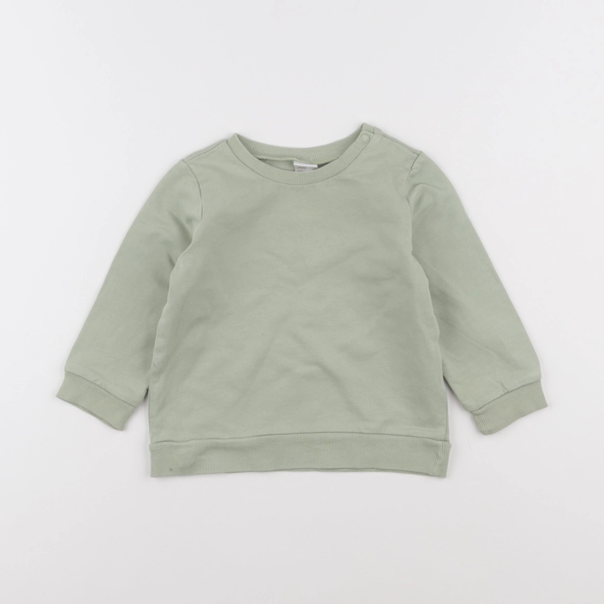 H&M - sweat vert - 18 mois
