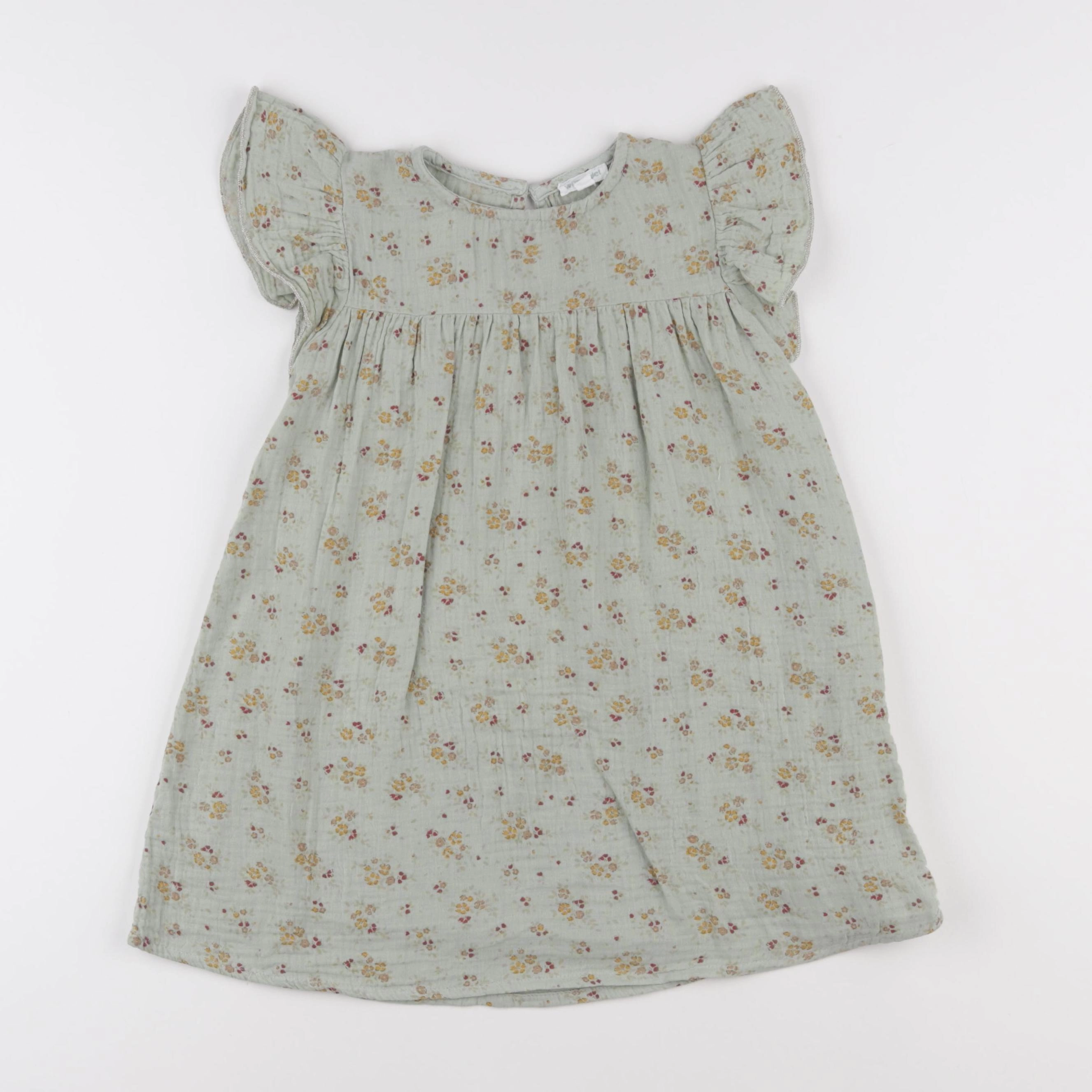 Vertbaudet - robe vert - 4 ans