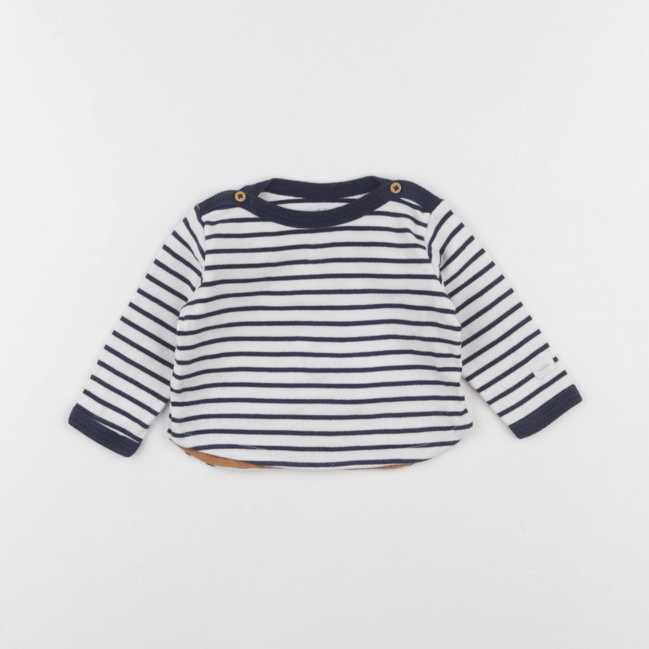 H&M - pull bleu - 3 mois