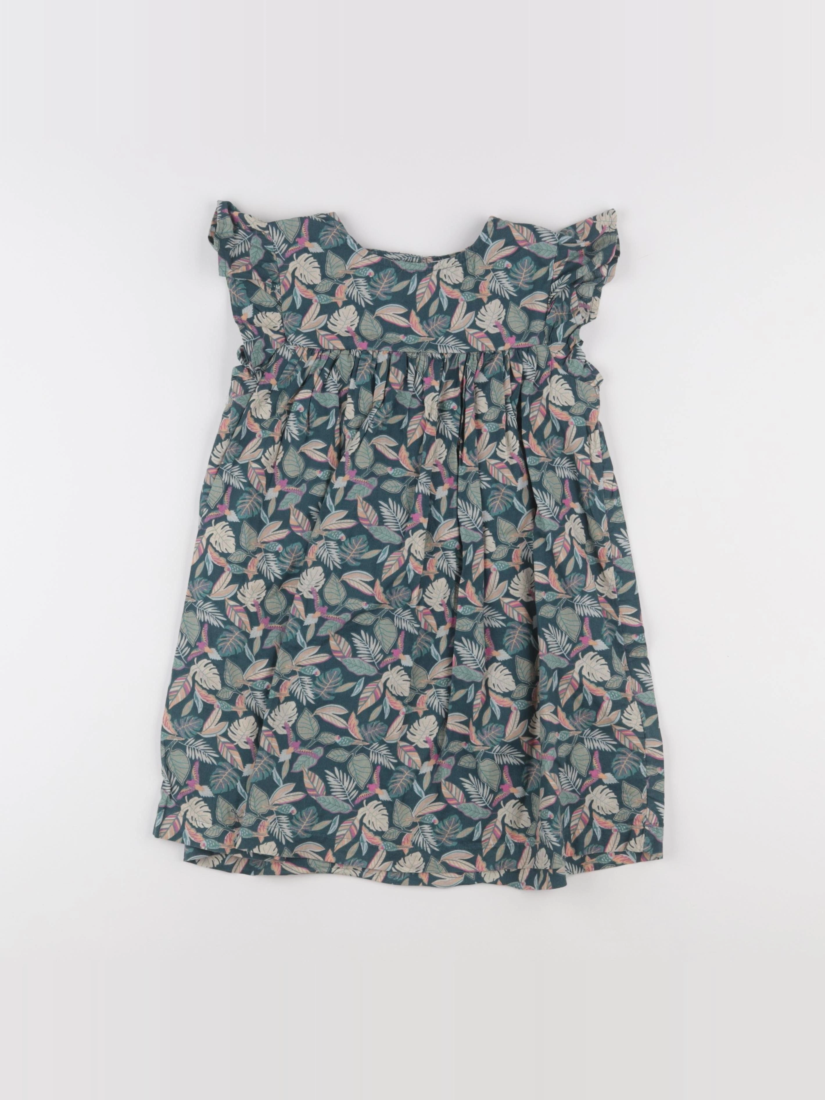 Vertbaudet - robe vert - 5 ans
