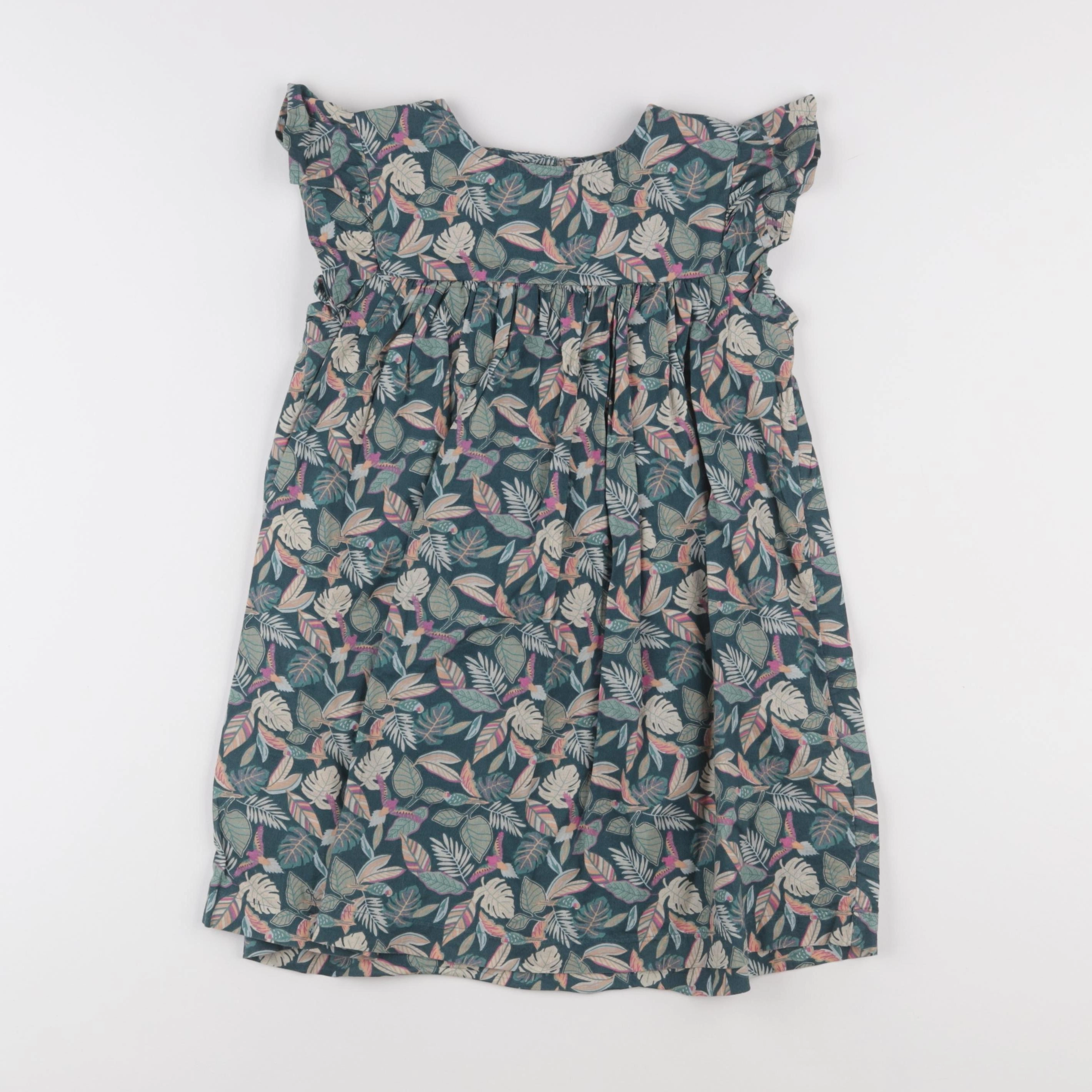 Vertbaudet - robe vert - 5 ans