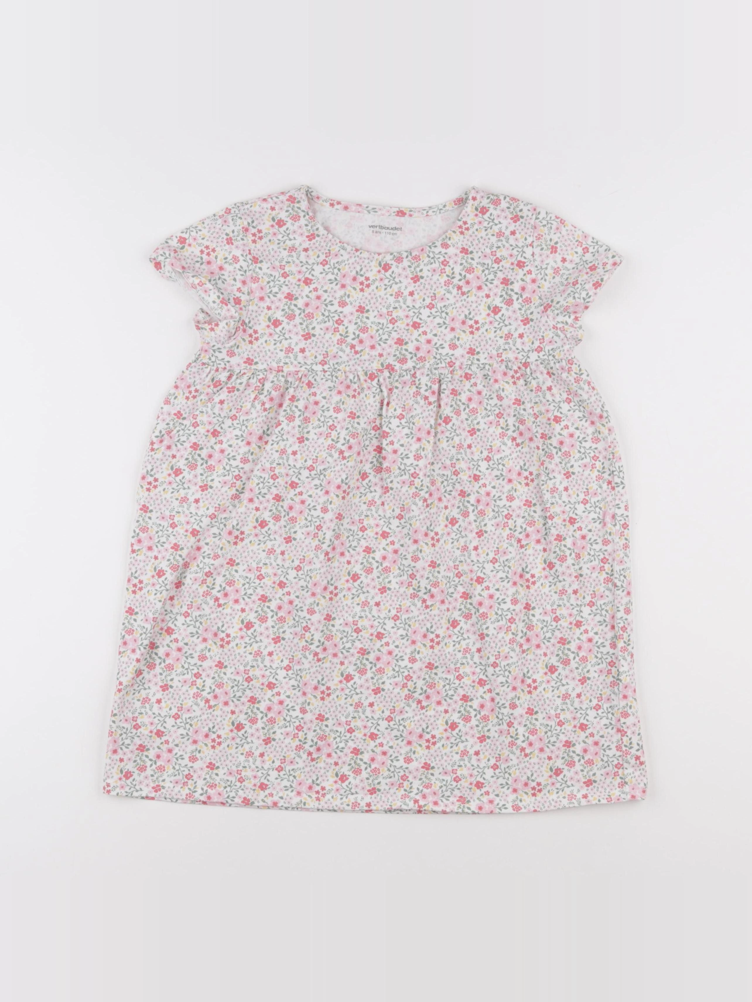 Vertbaudet - robe rose - 5 ans
