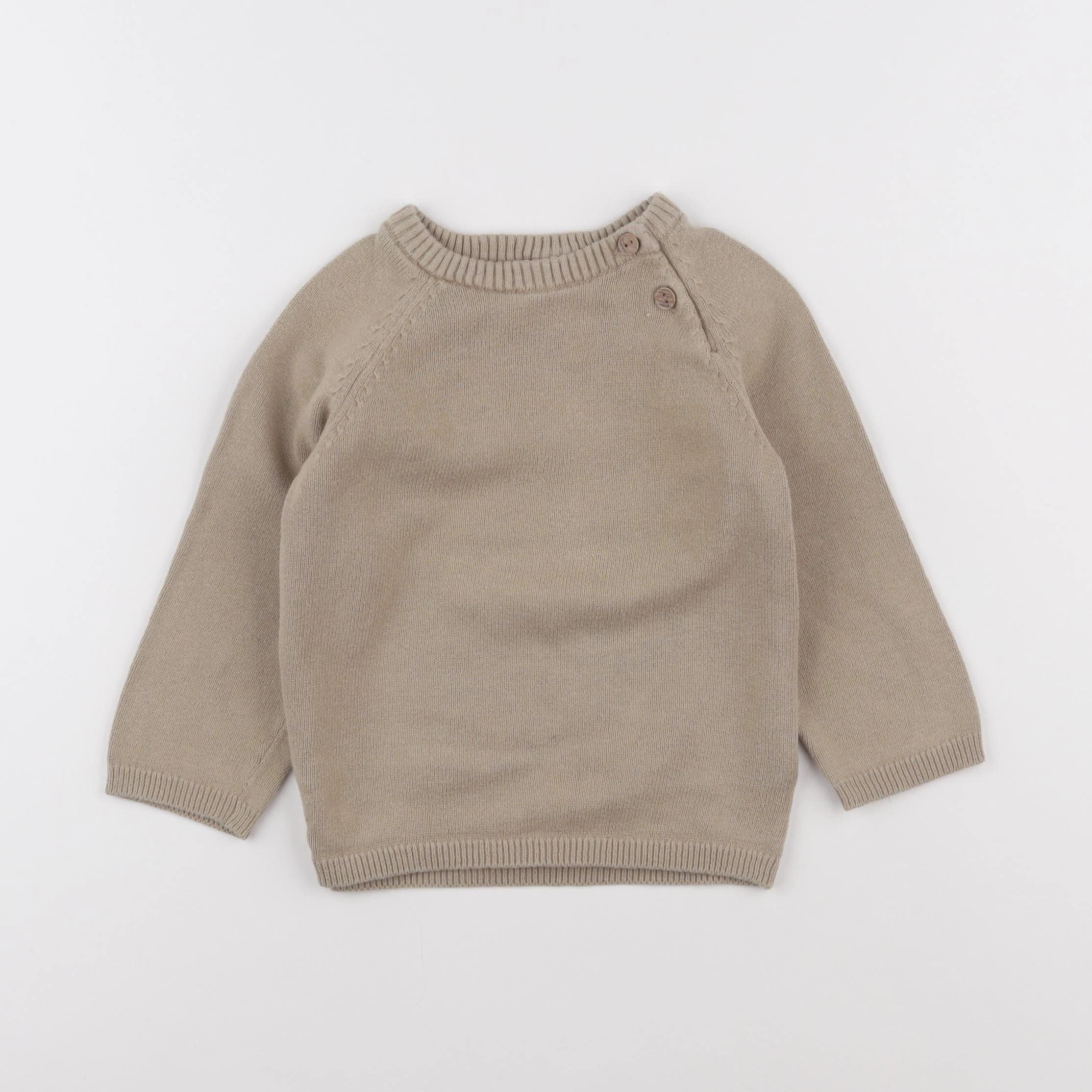 H&M - pull marron - 18 mois