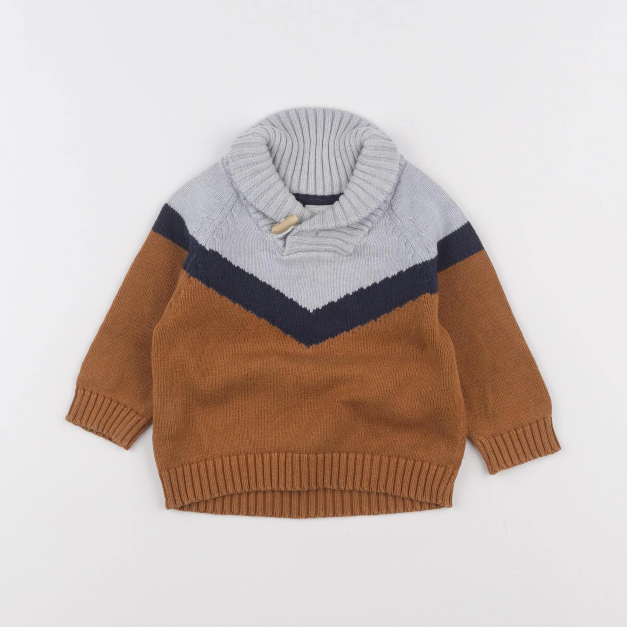 Tape à l'oeil - pull marron - 9 mois