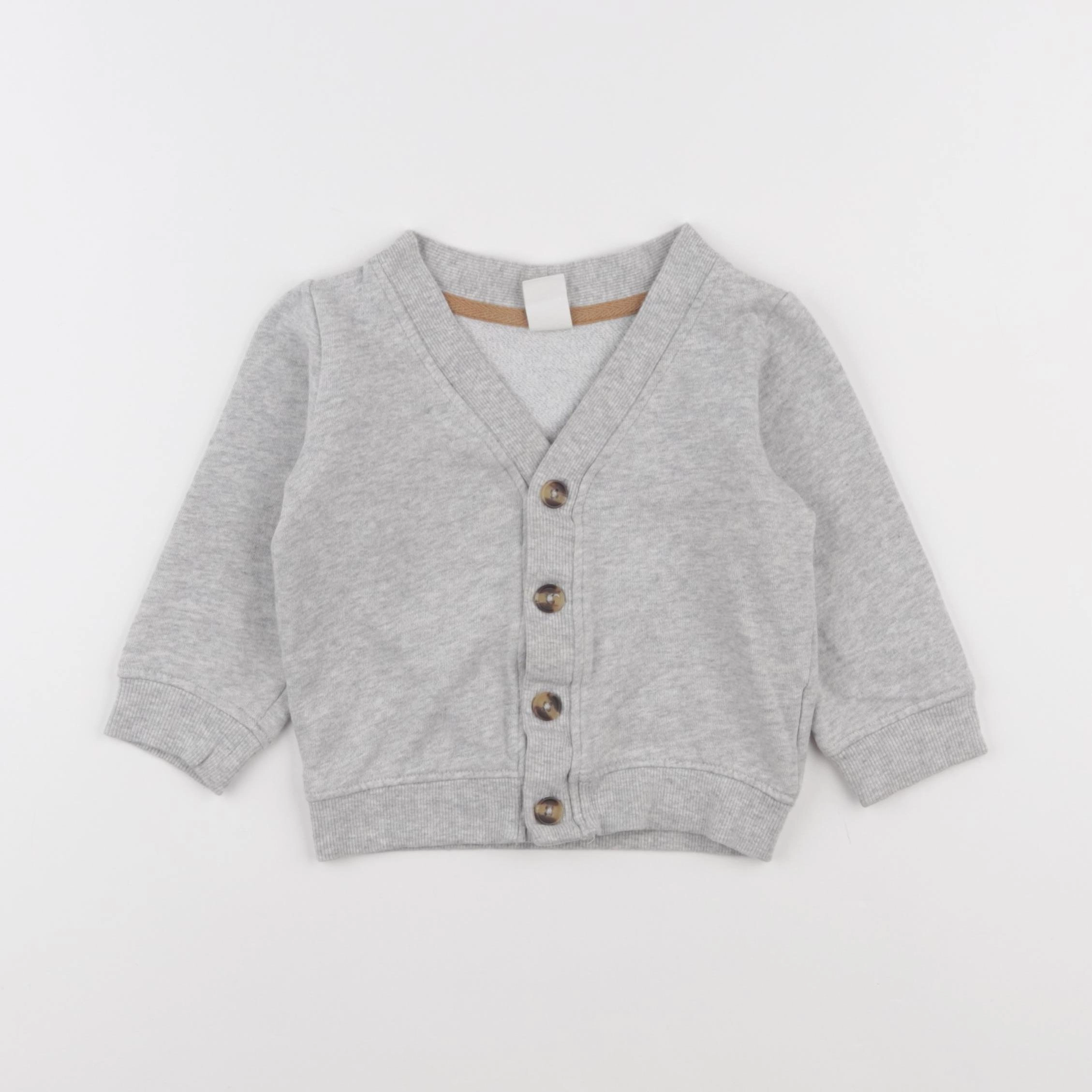 H&M - gilet gris - 18 mois