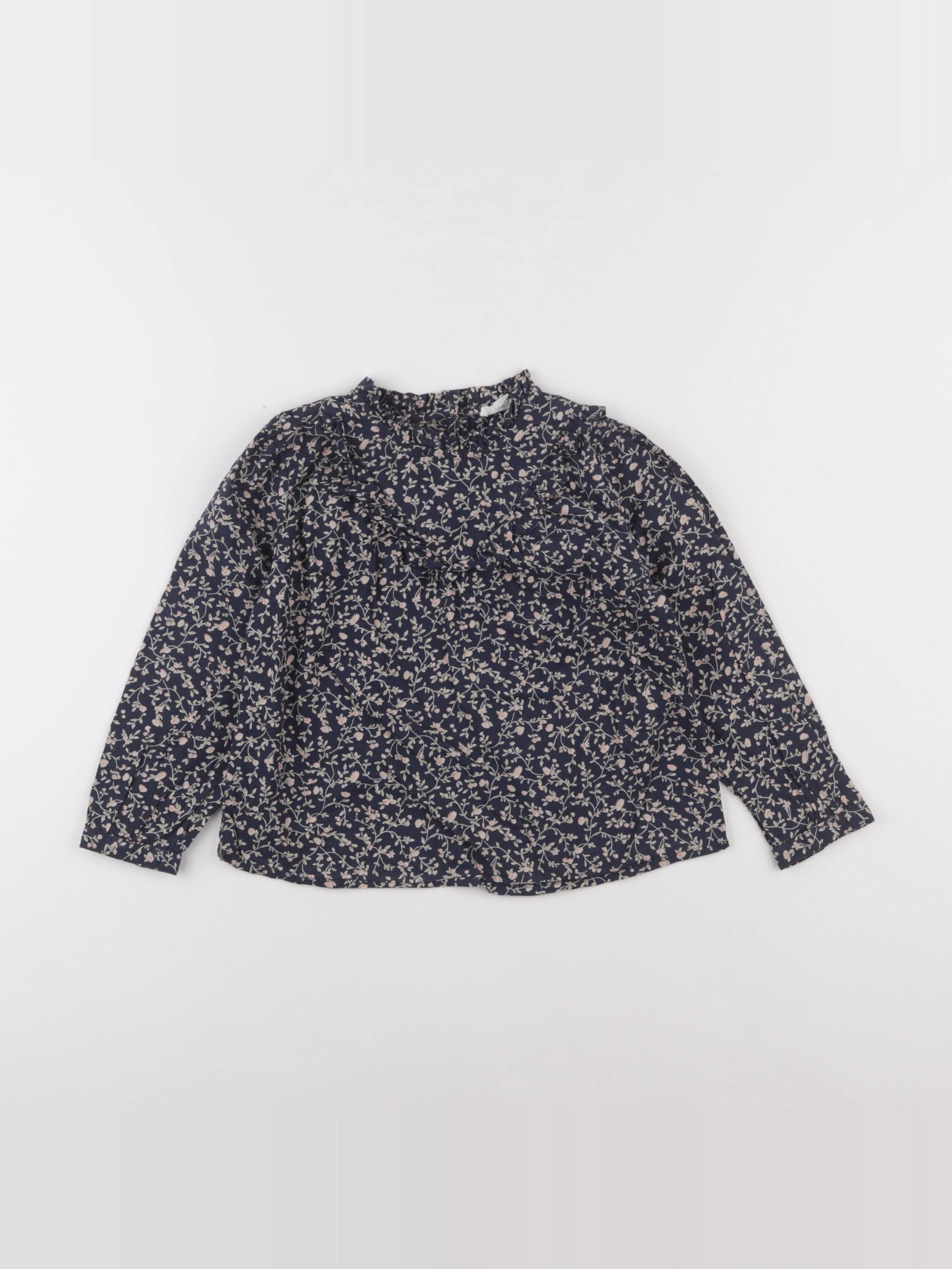 Vertbaudet - blouse bleu - 4 ans