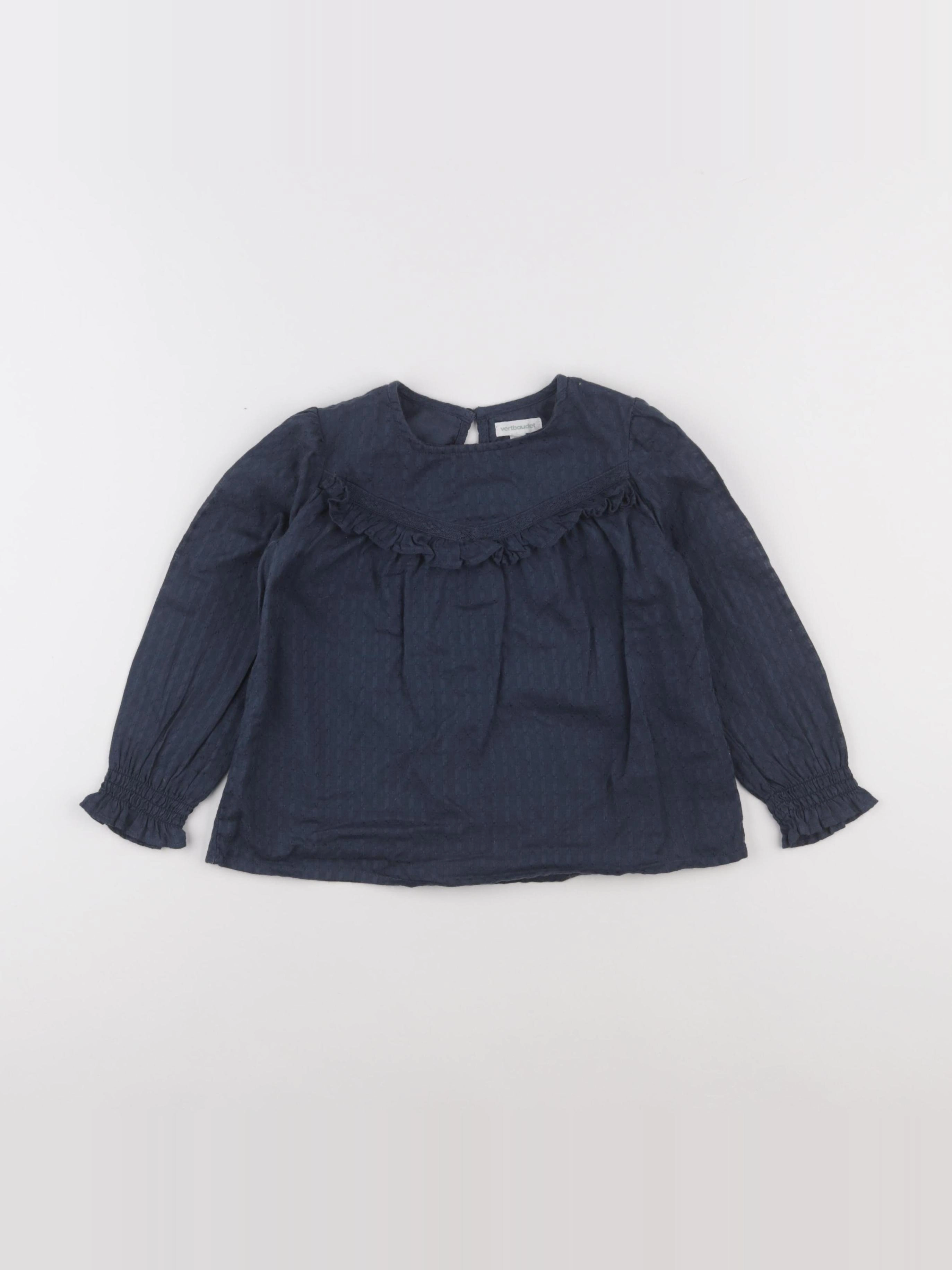 Vertbaudet - blouse bleu - 4 ans