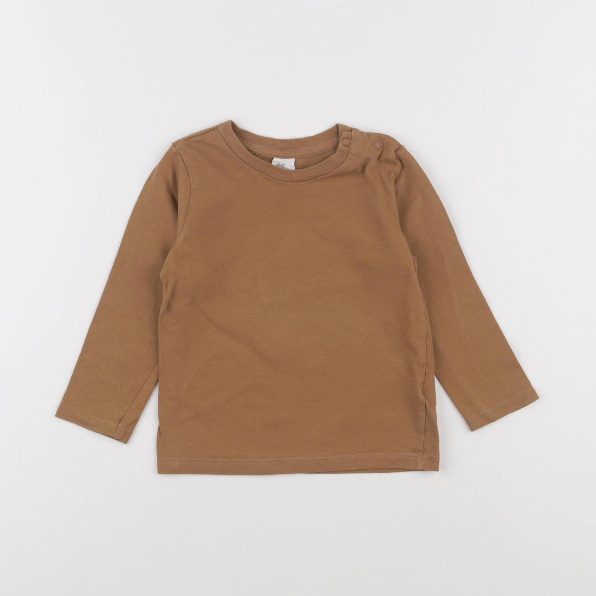 H&M - tee-shirt marron - 18 mois