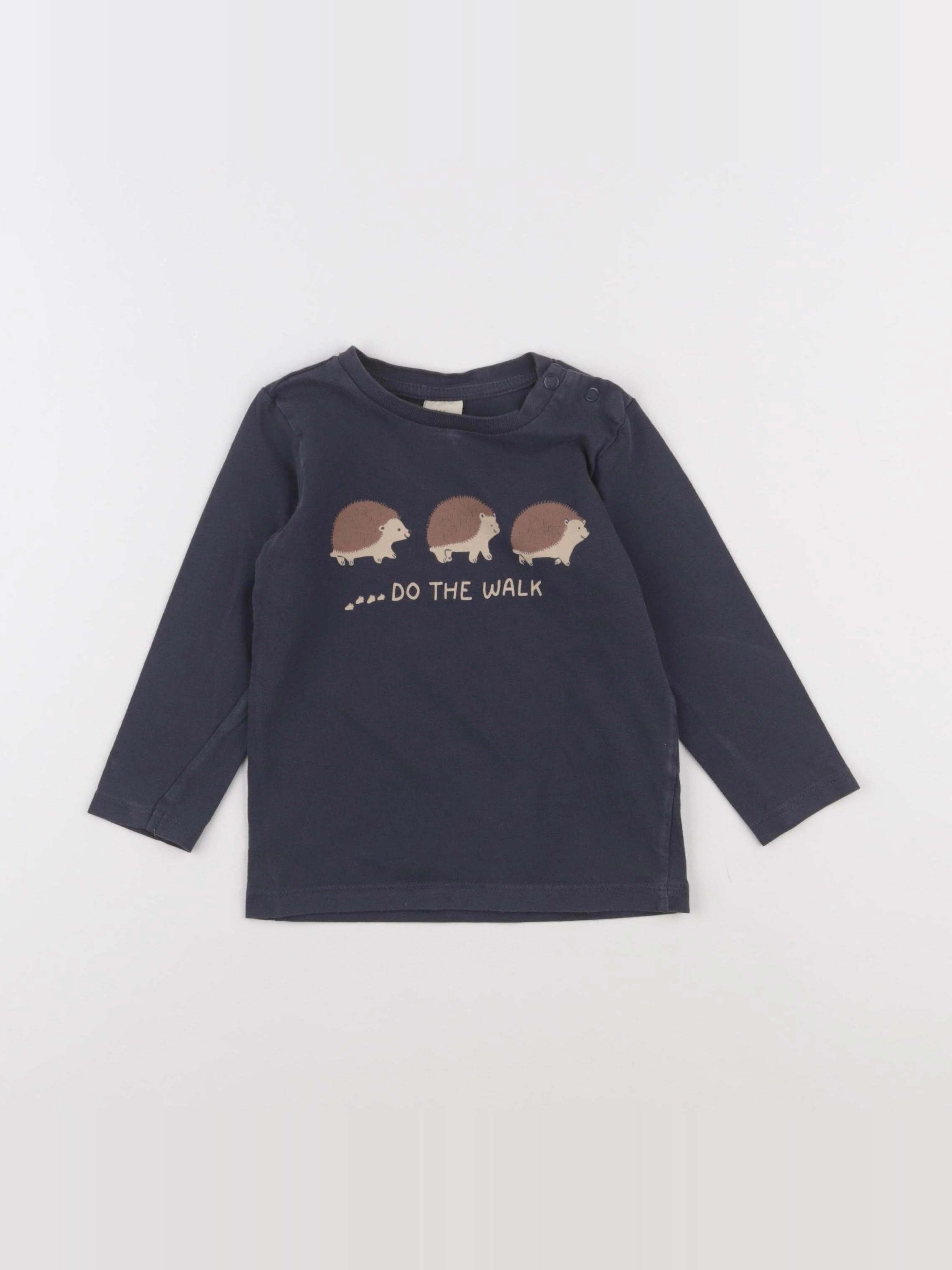 H&M - tee-shirt bleu - 18 mois