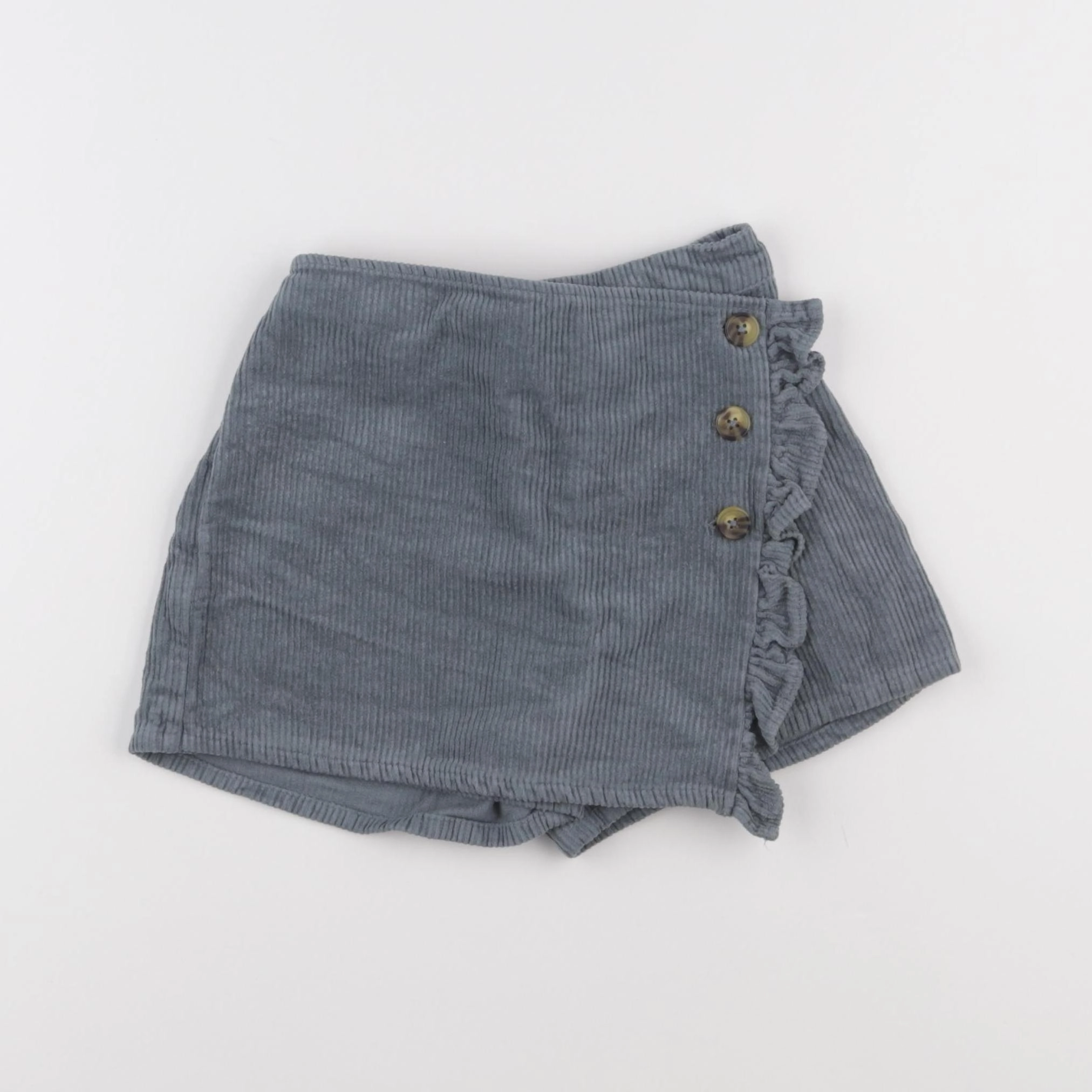 Vertbaudet - jupe short gris - 6 ans