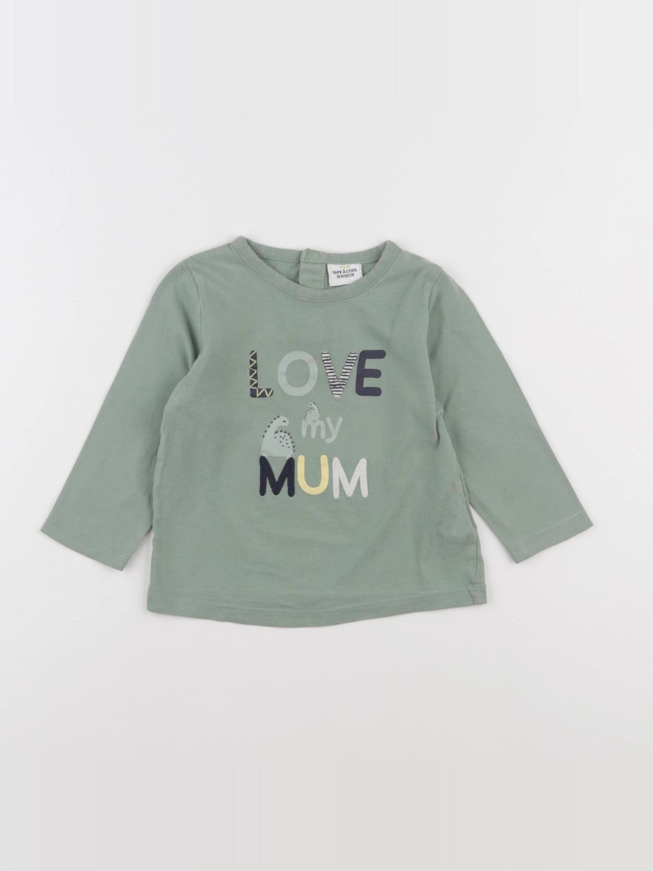 Tape à l'oeil - tee-shirt vert - 18 mois