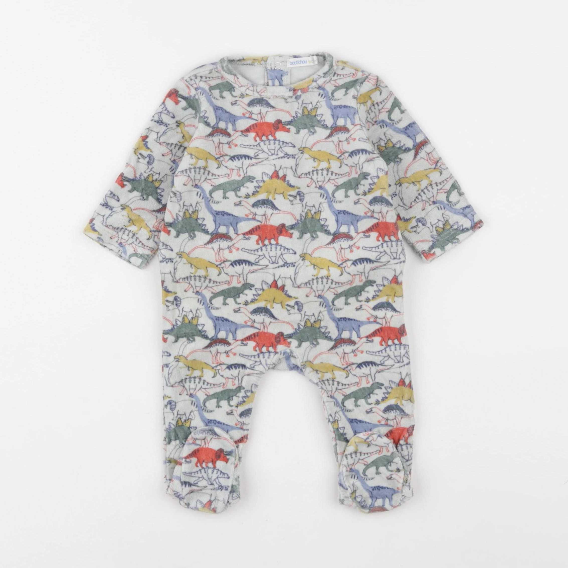 Boutchou - pyjama velours vert - 3 mois