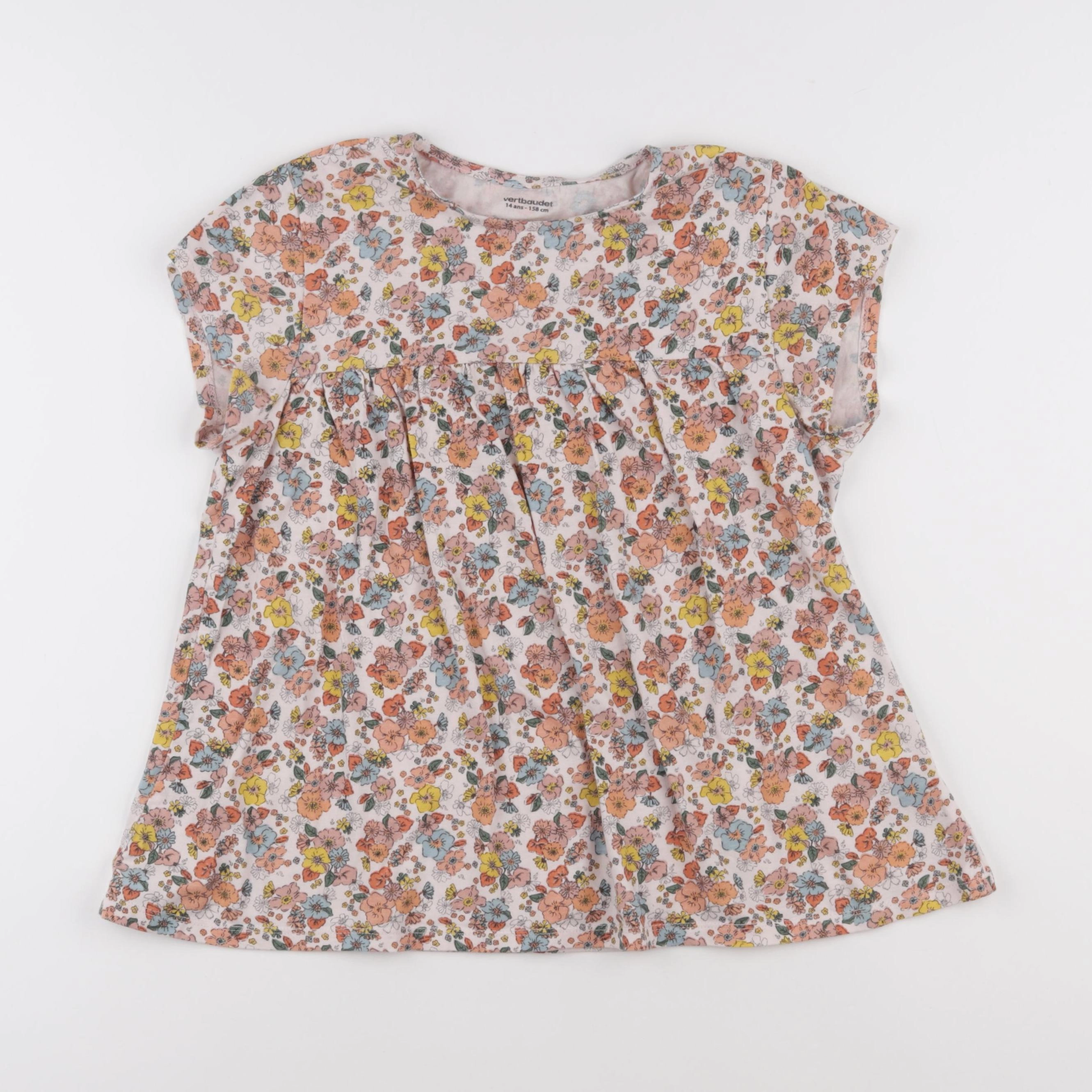 Vertbaudet - tee-shirt multicolore - 14 ans