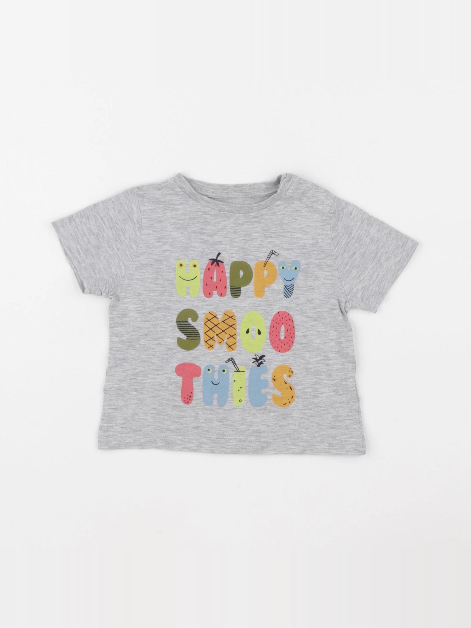 Boutchou - tee-shirt gris - 6 mois