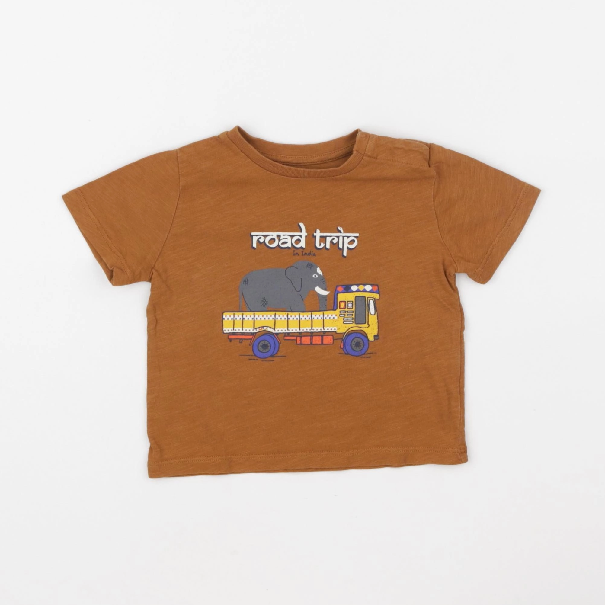 Boutchou - tee-shirt marron - 9 mois