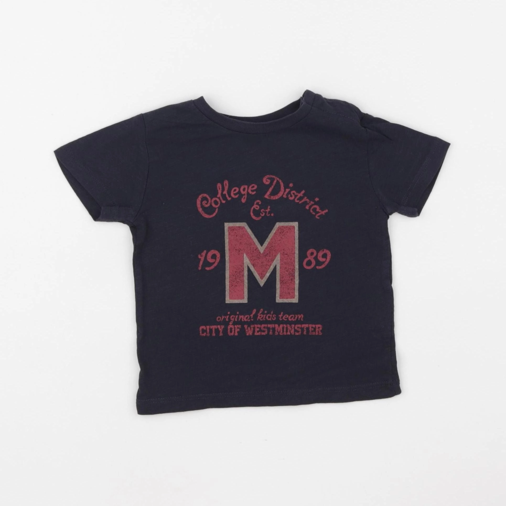 Boutchou - tee-shirt bleu - 9 mois