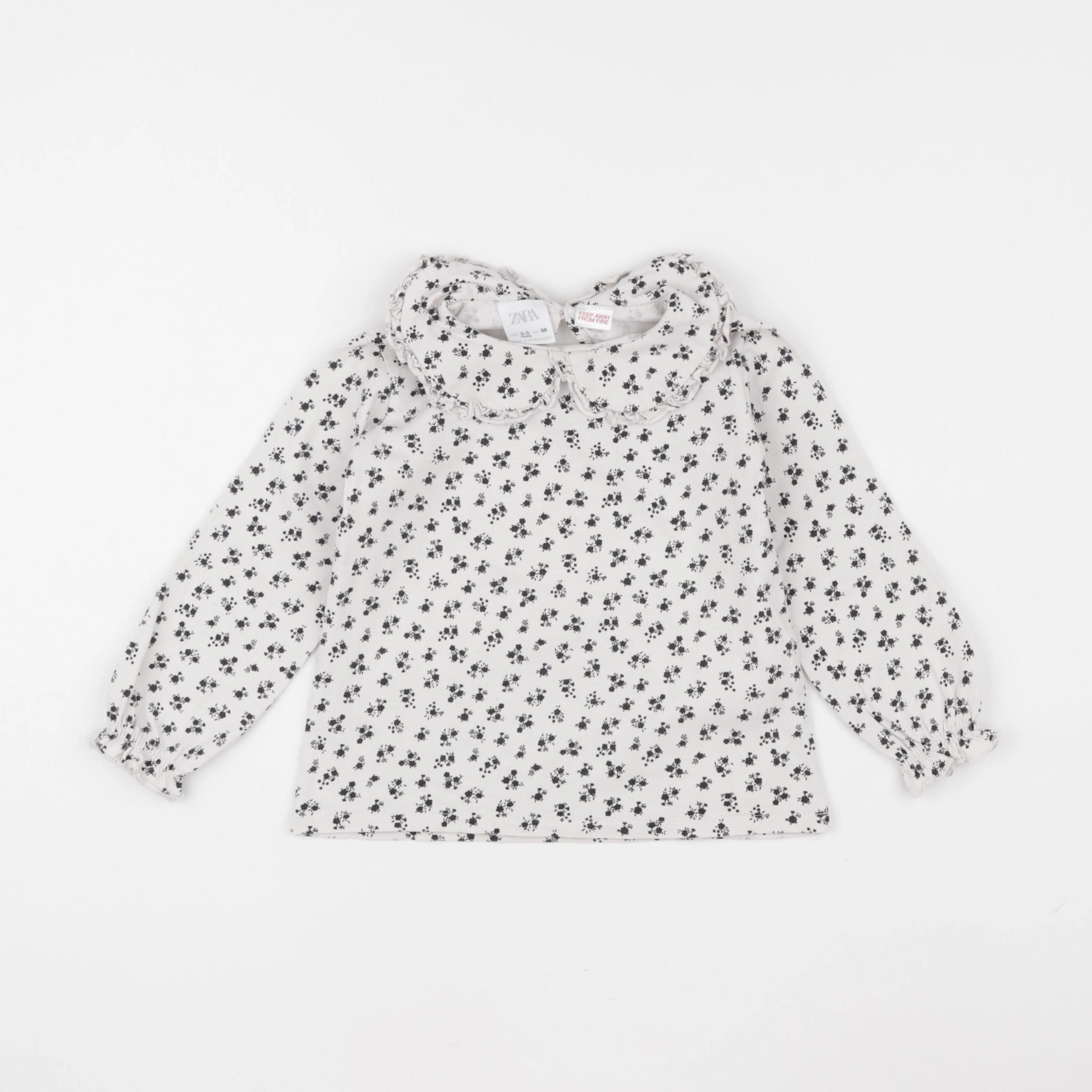 Zara - tee-shirt beige - 2/3 ans