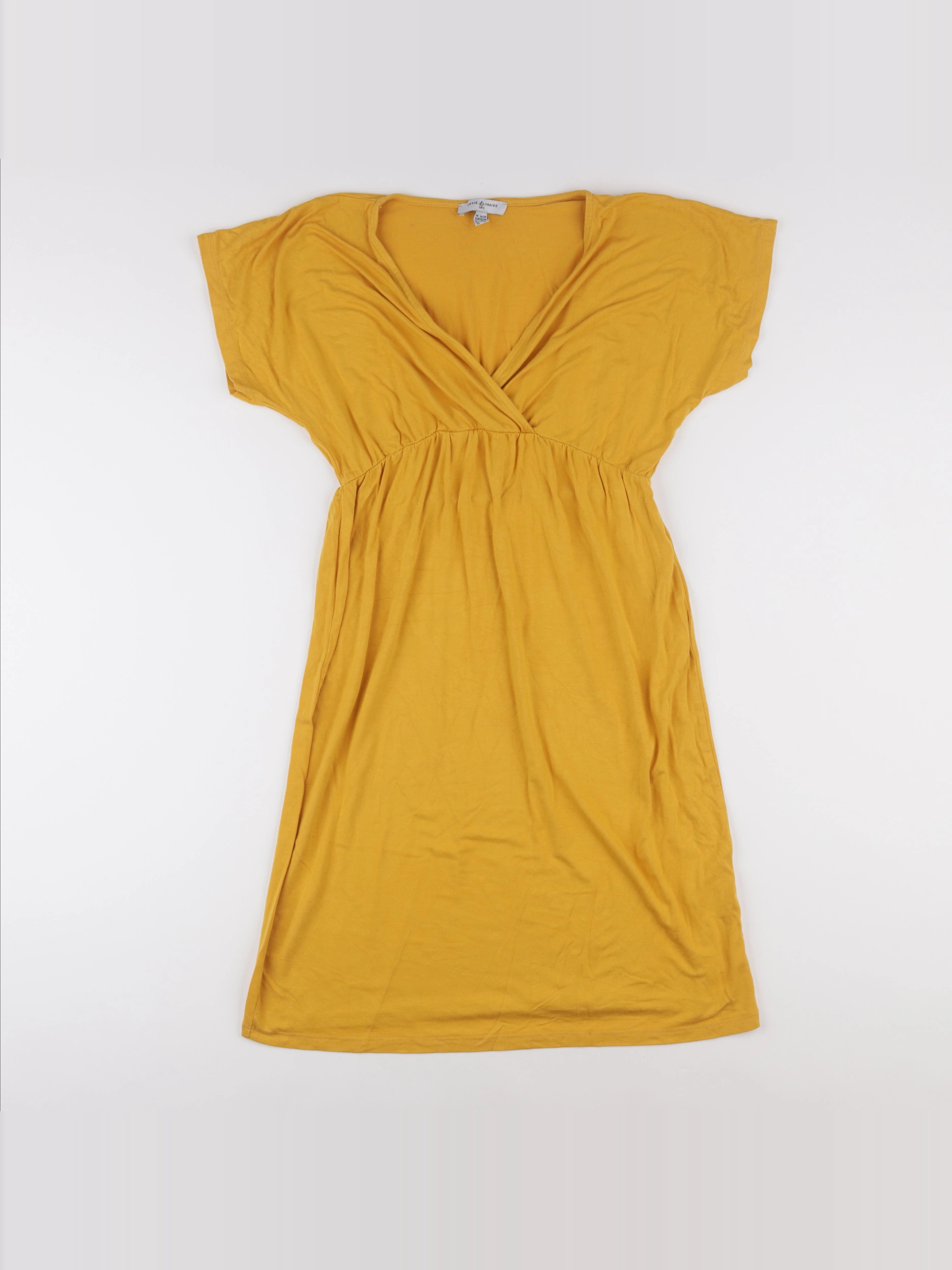 Envie de fraise - robe grossesse, allaitement jaune - 34 à 36