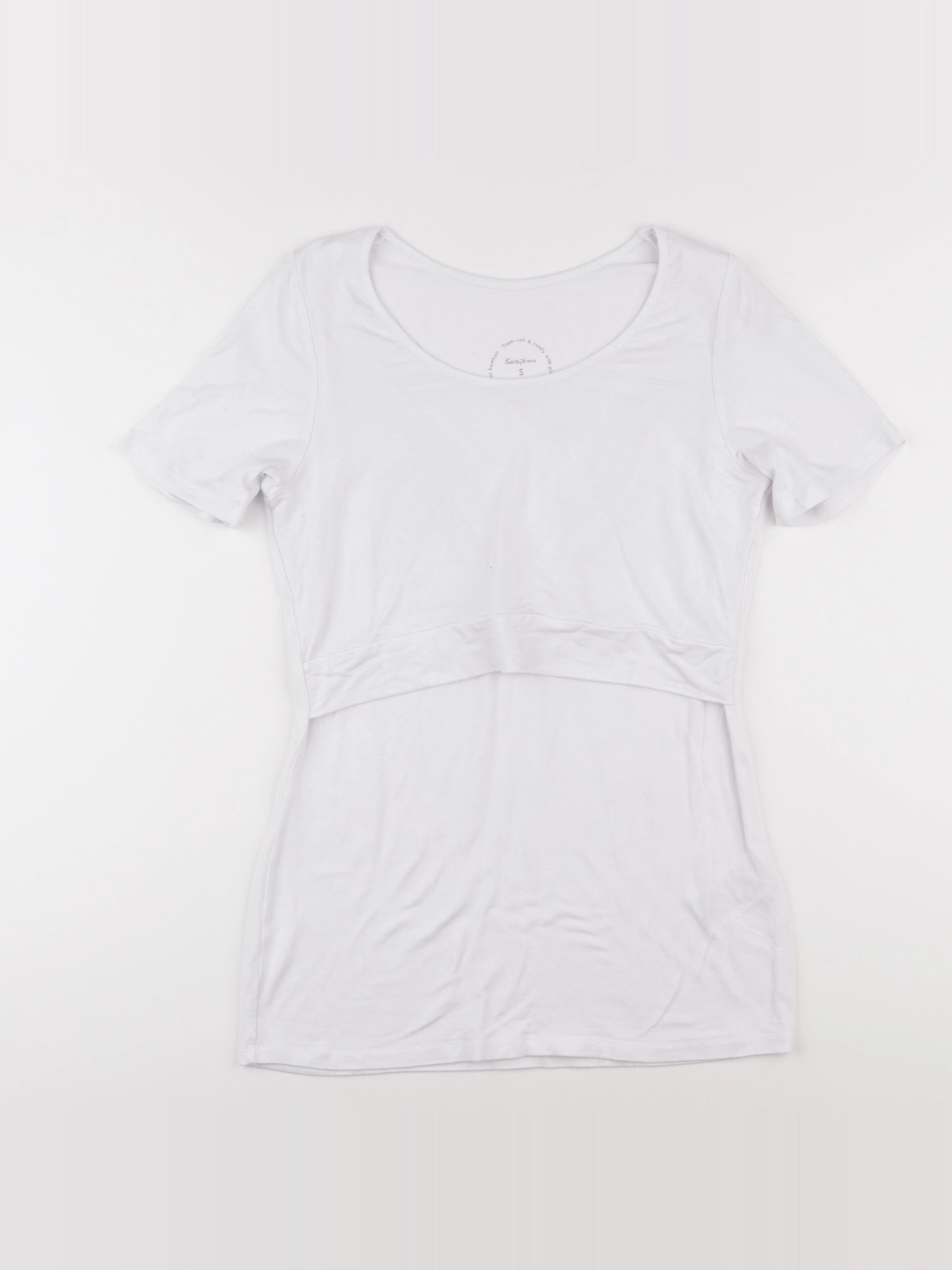 Seraphine - tee-shirt grossesse, allaitement blanc - s
