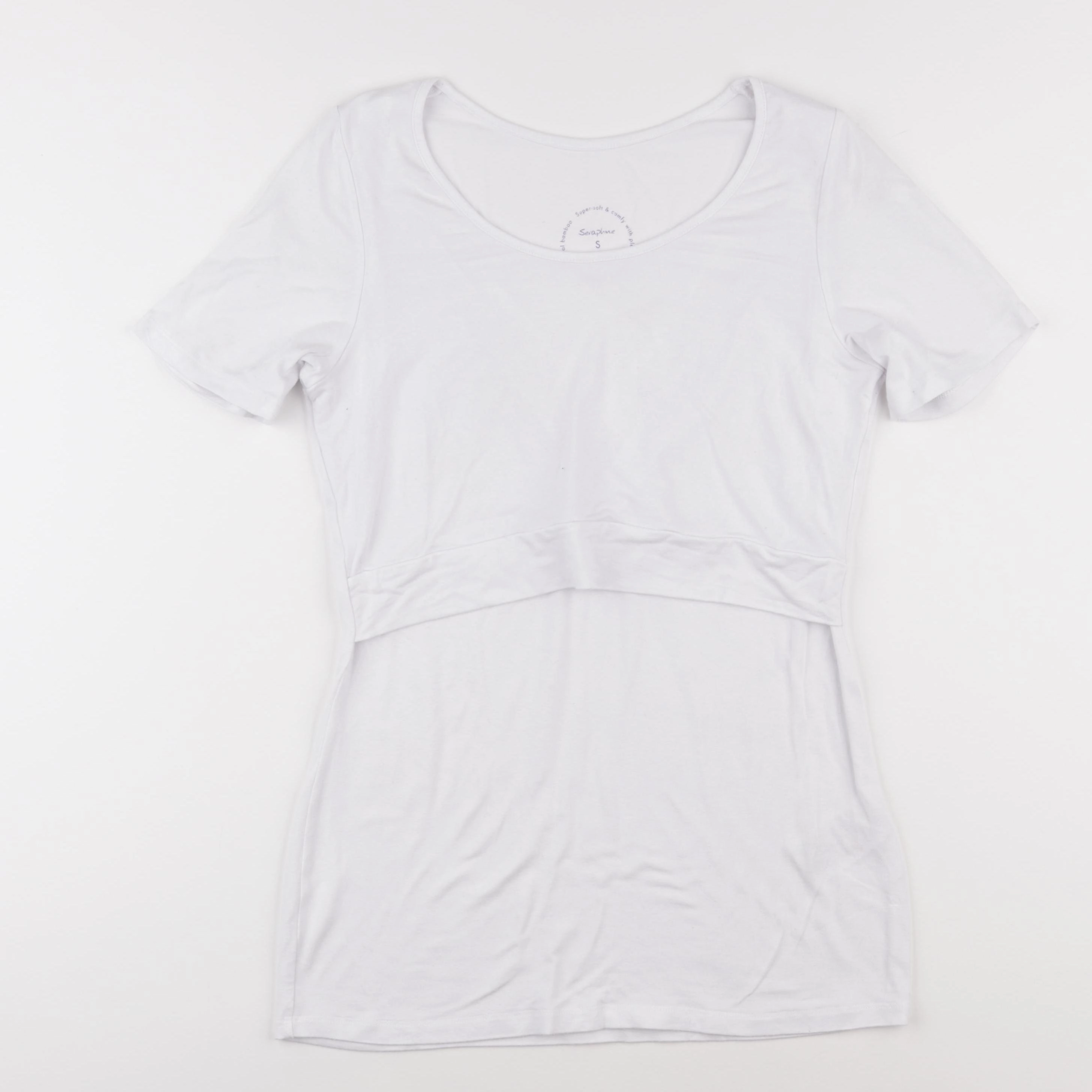 Seraphine - tee-shirt grossesse, allaitement blanc - s