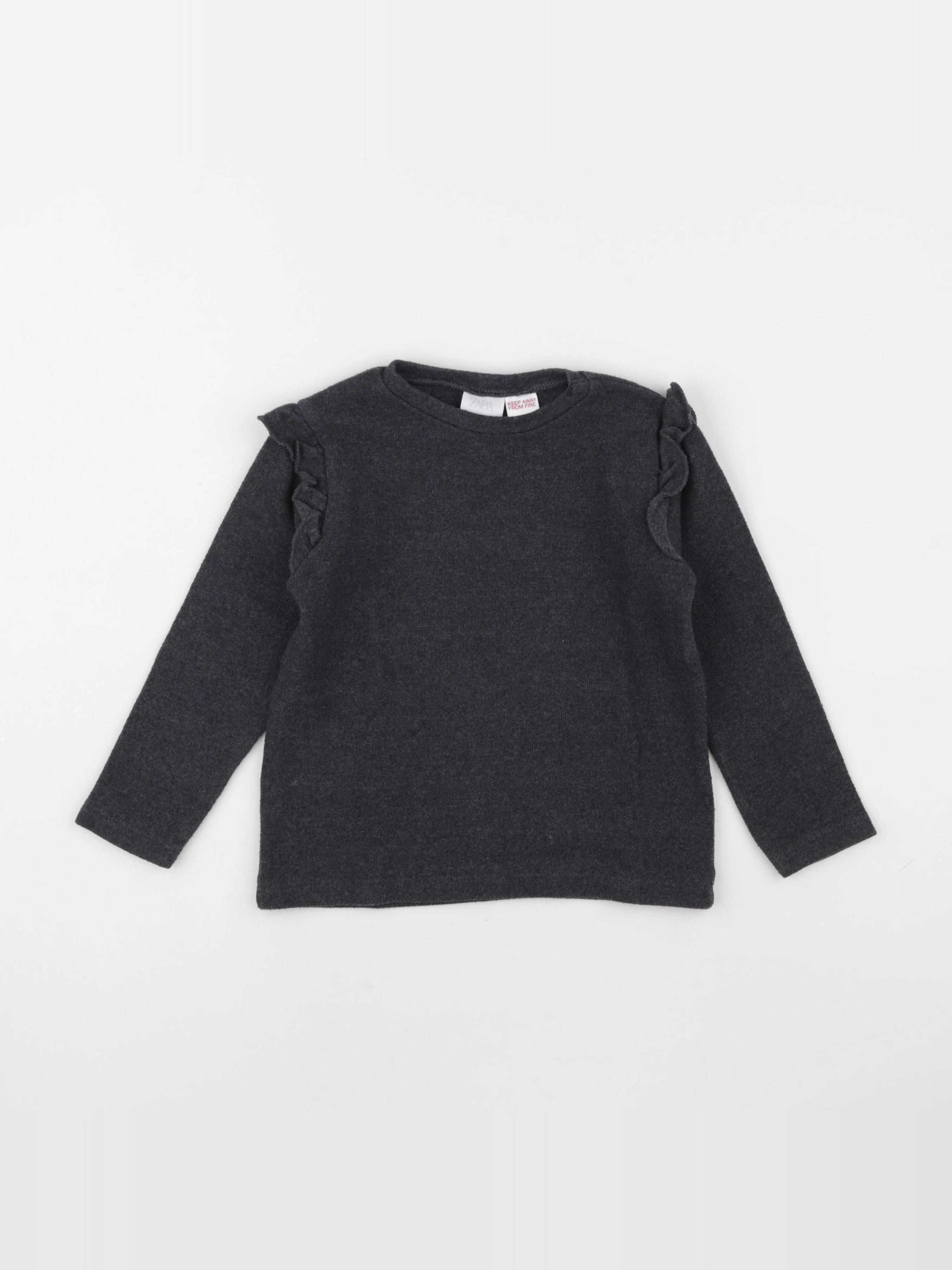 Zara - pull gris - 2/3 ans
