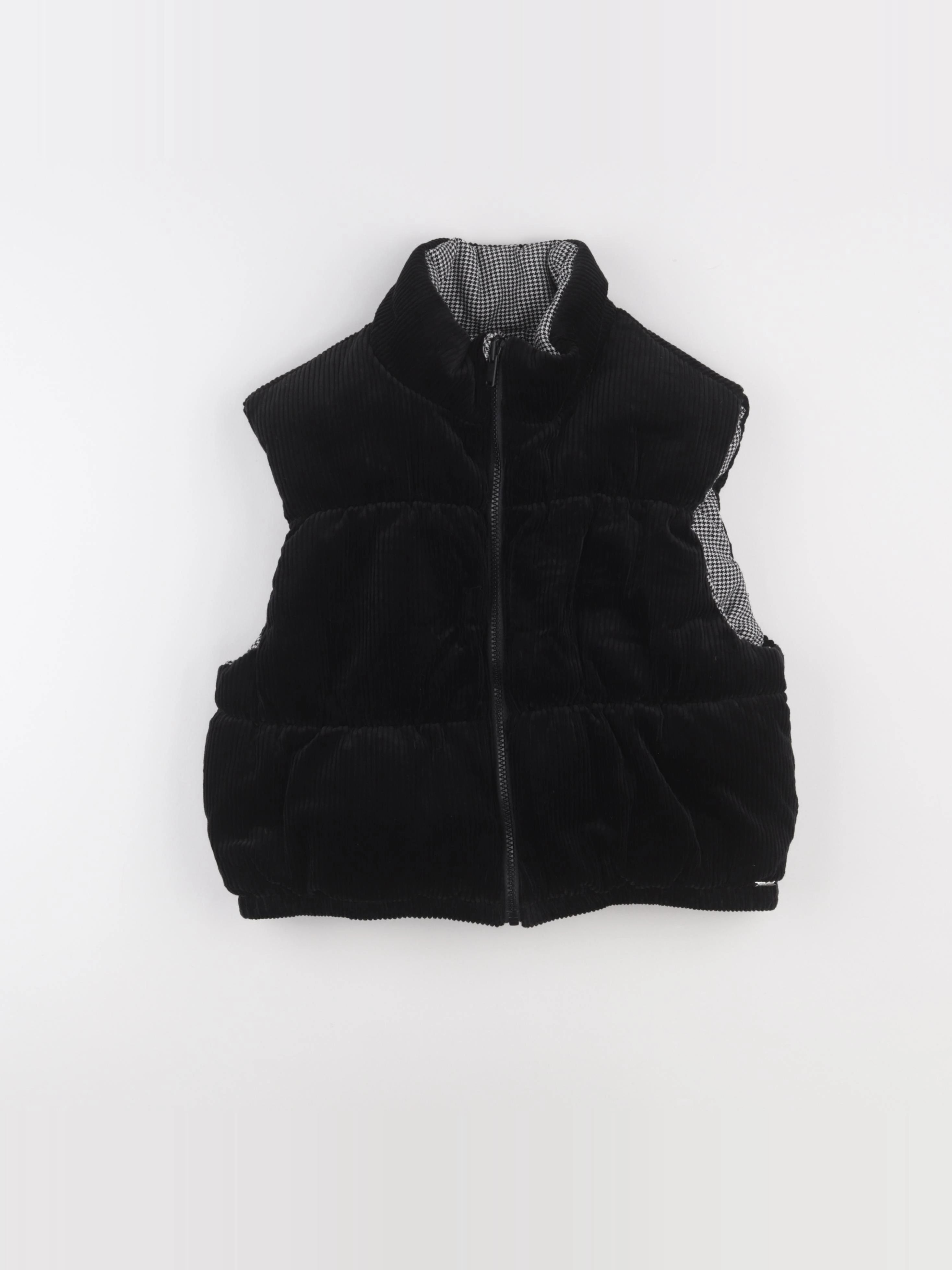 IKKS - doudoune velours réversible noir - 12 ans