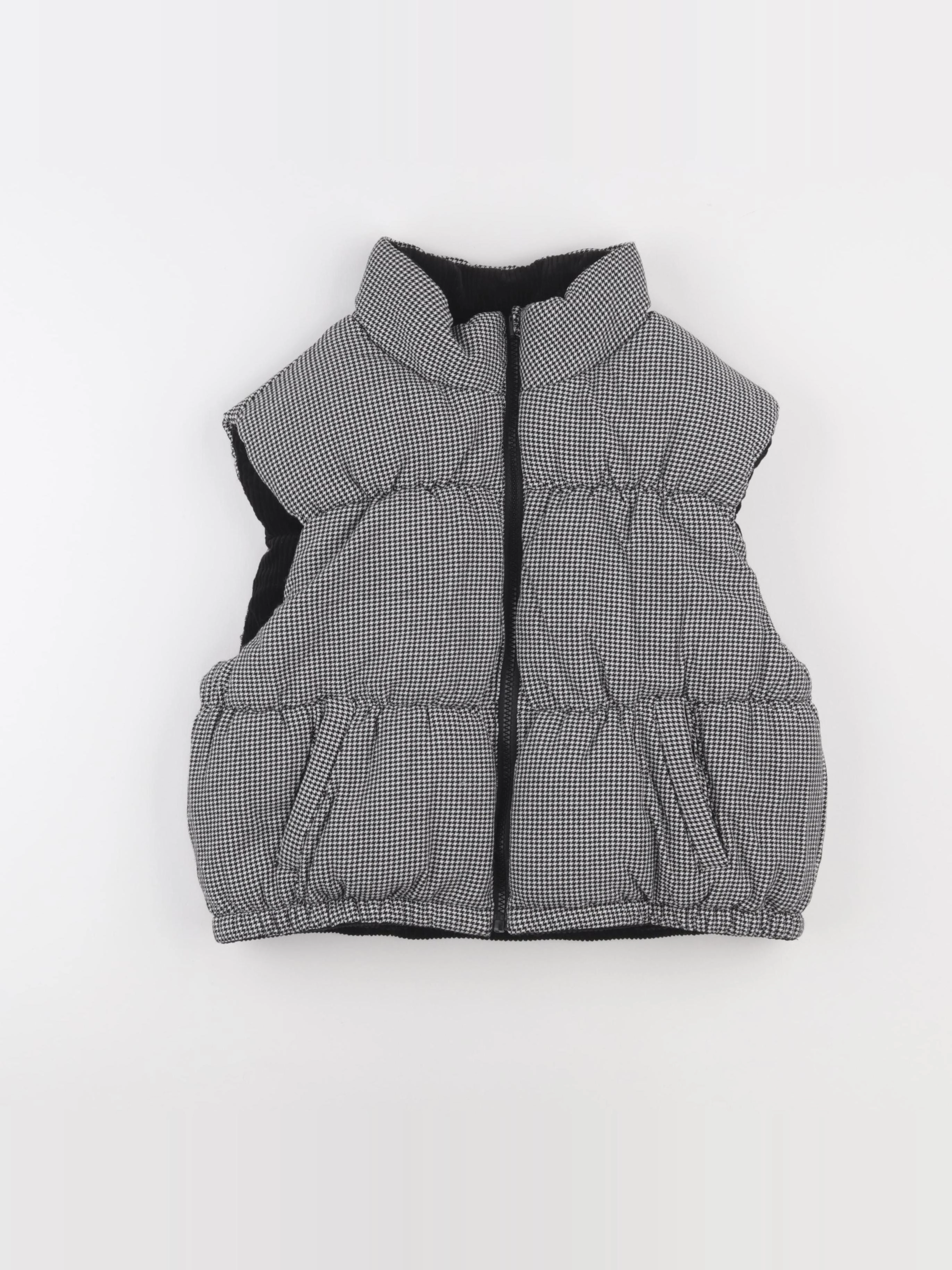 IKKS - doudoune velours réversible noir - 12 ans
