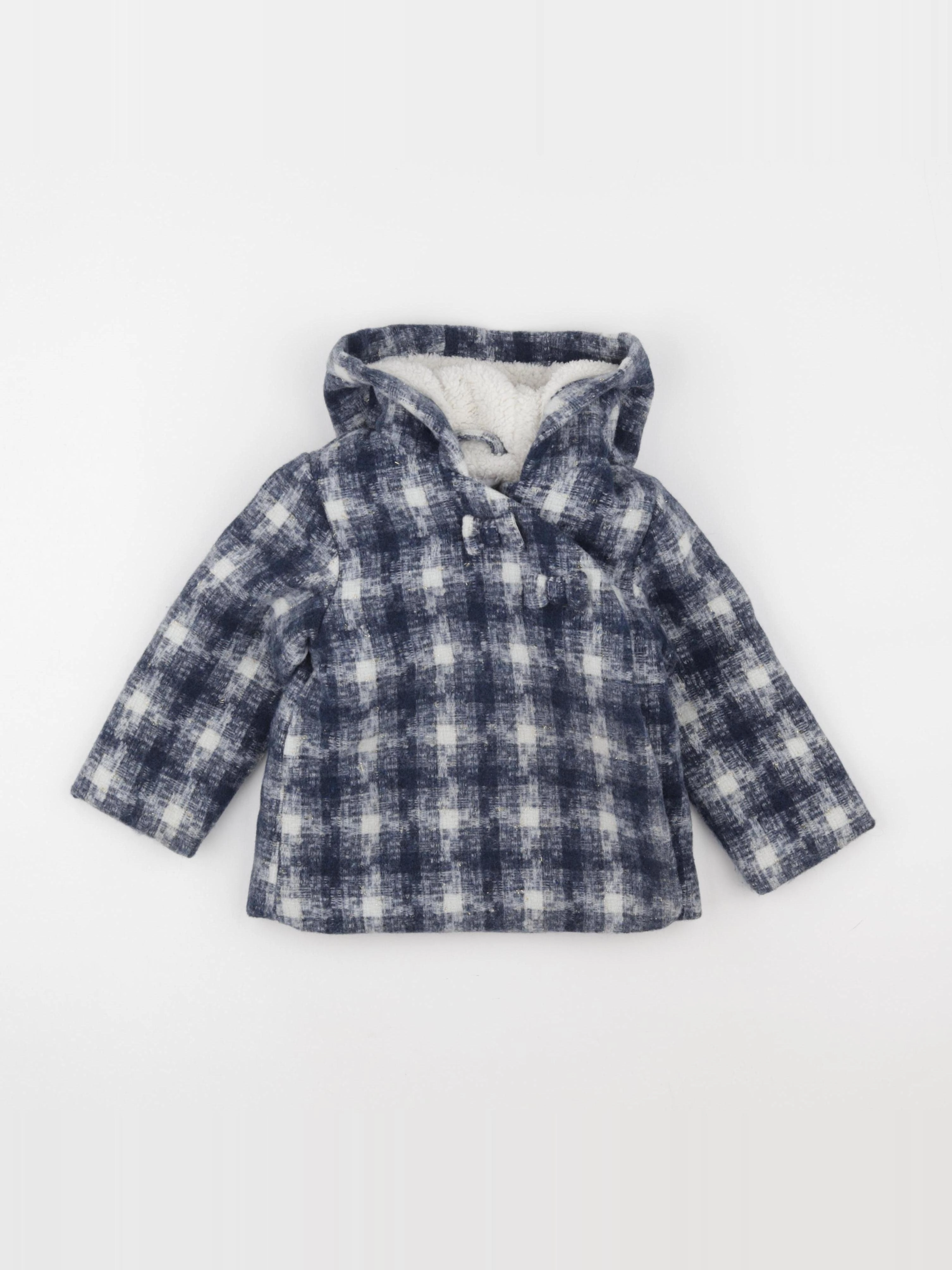 Vertbaudet - manteau bleu - 36 mois