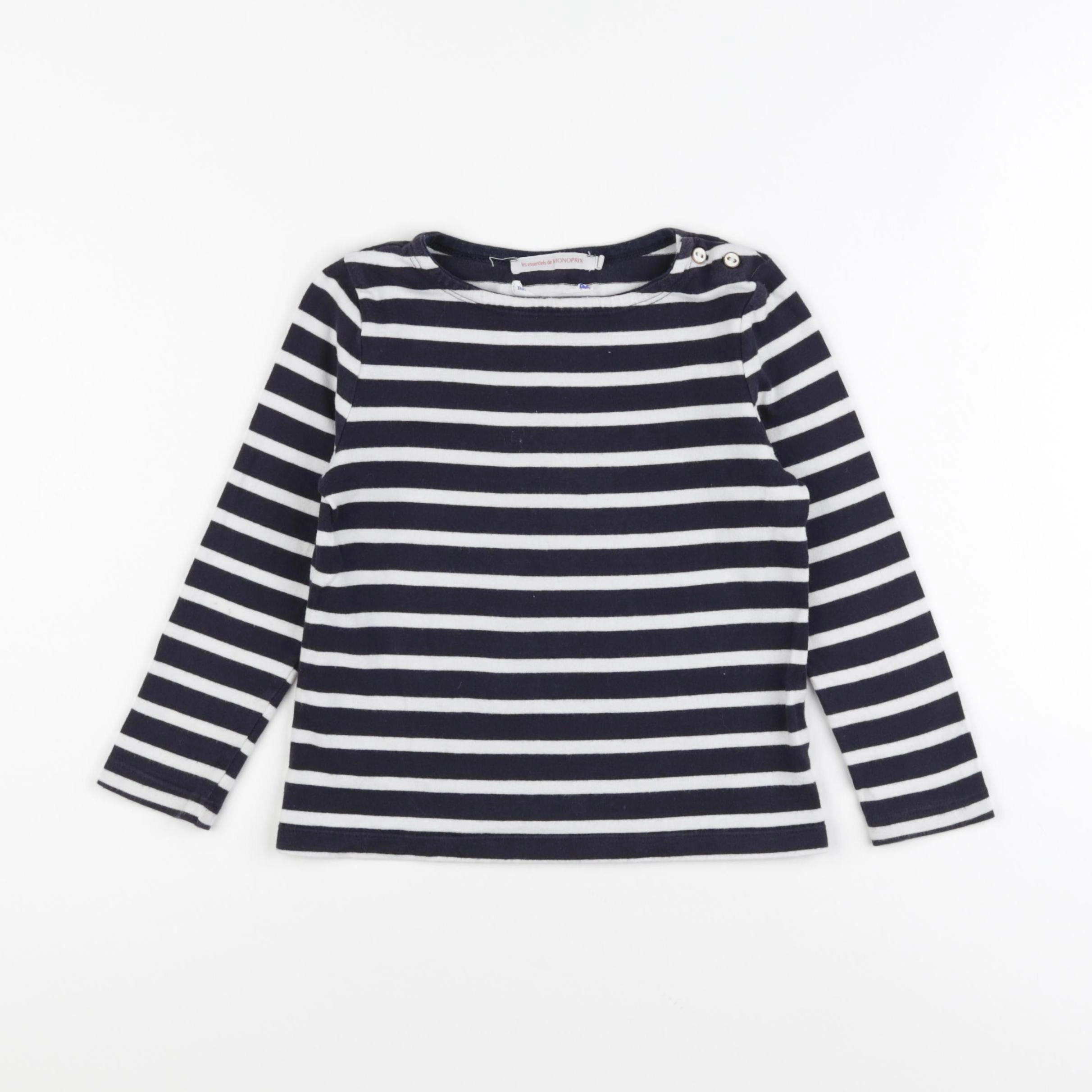 Monoprix - tee-shirt bleu - 4 ans