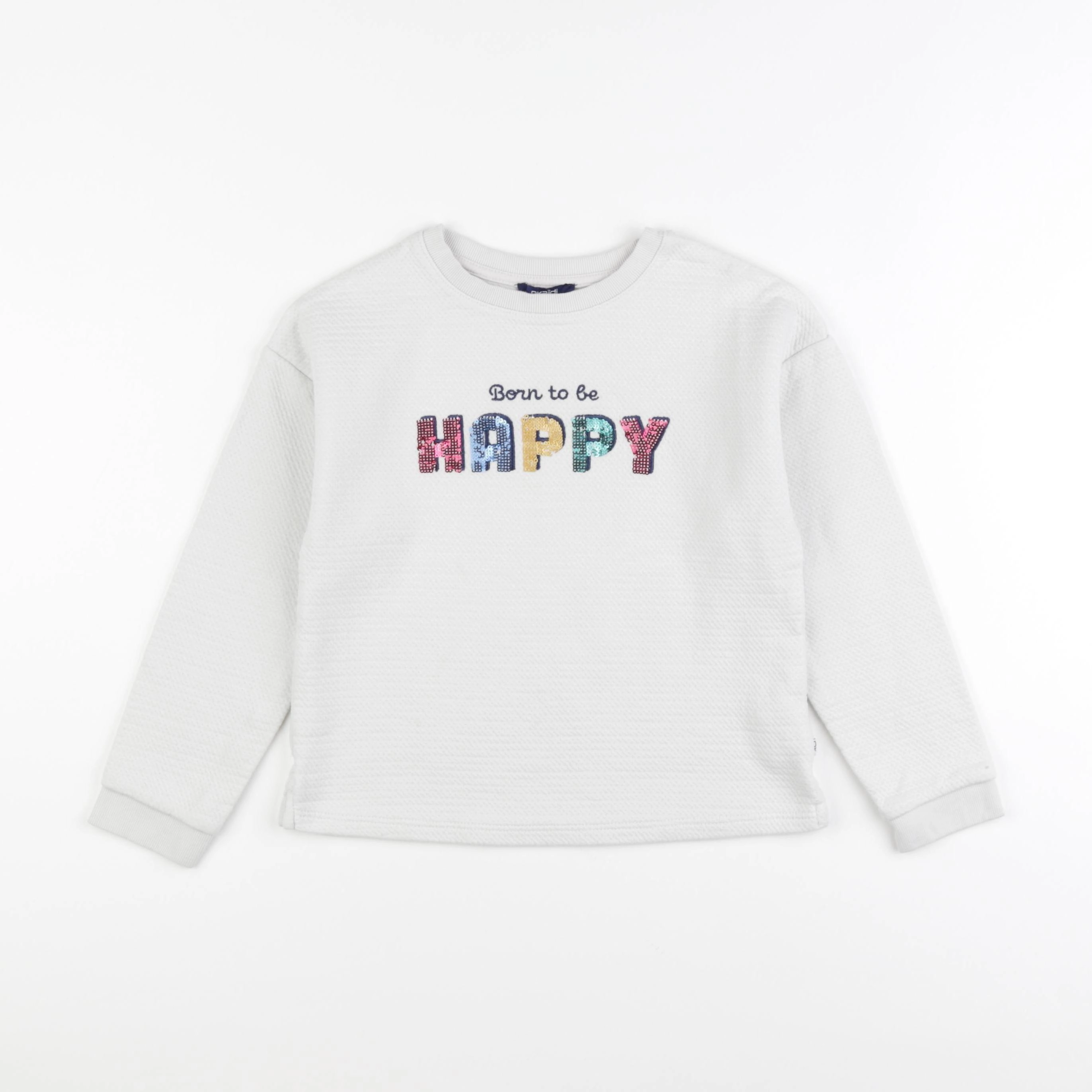 Okaidi - sweat blanc - 8 ans
