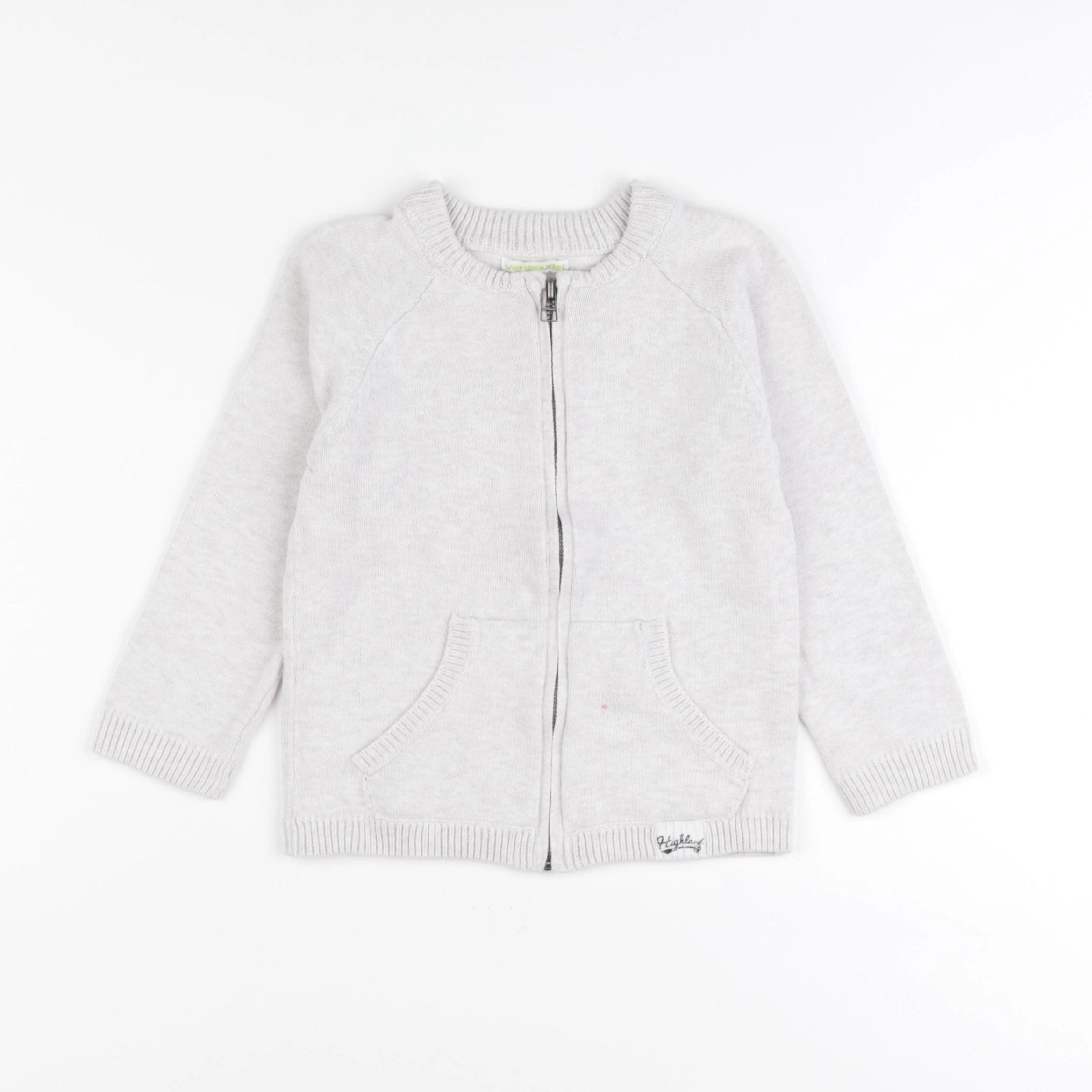 Vertbaudet - gilet gris - 4 ans
