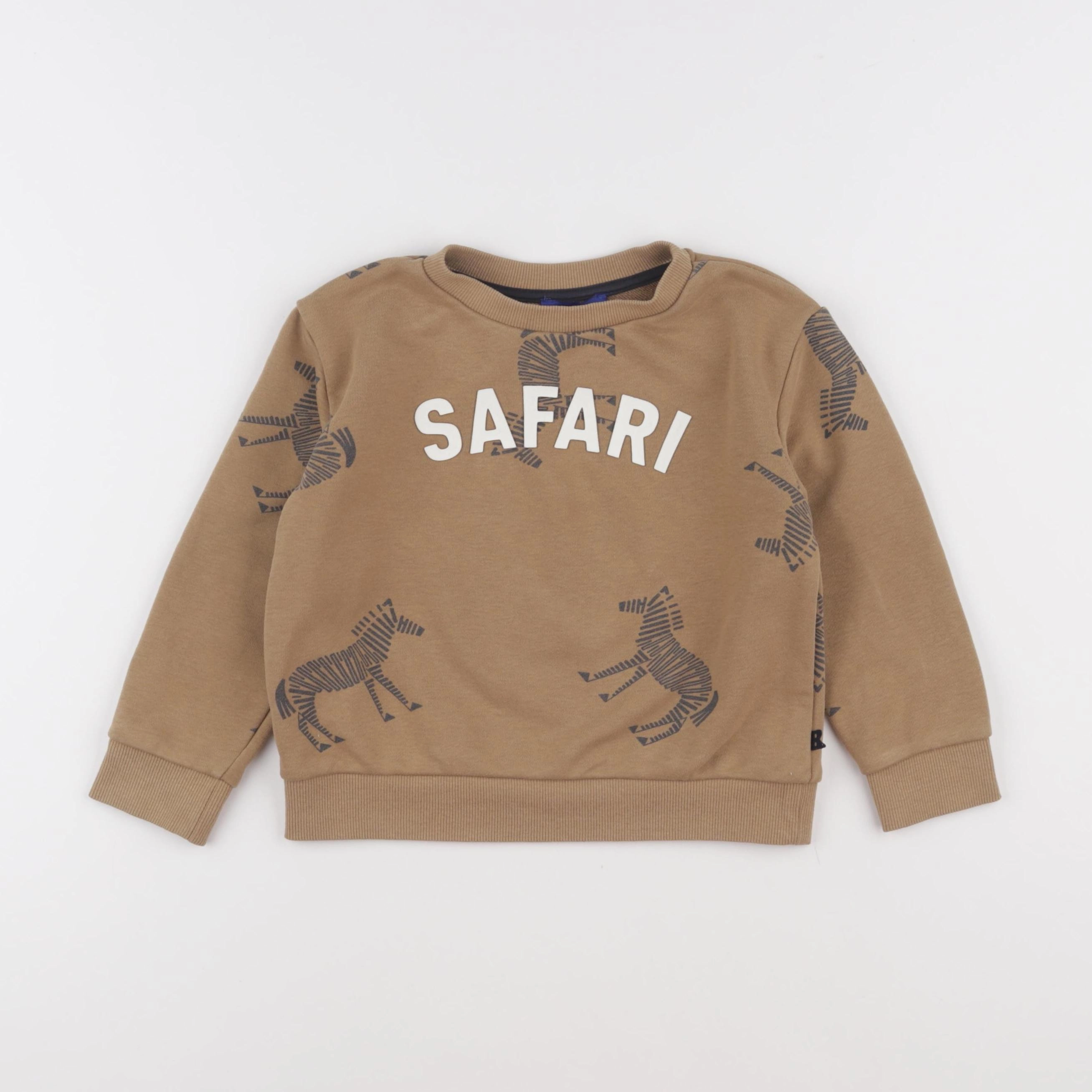 Okaidi - sweat marron - 4 ans