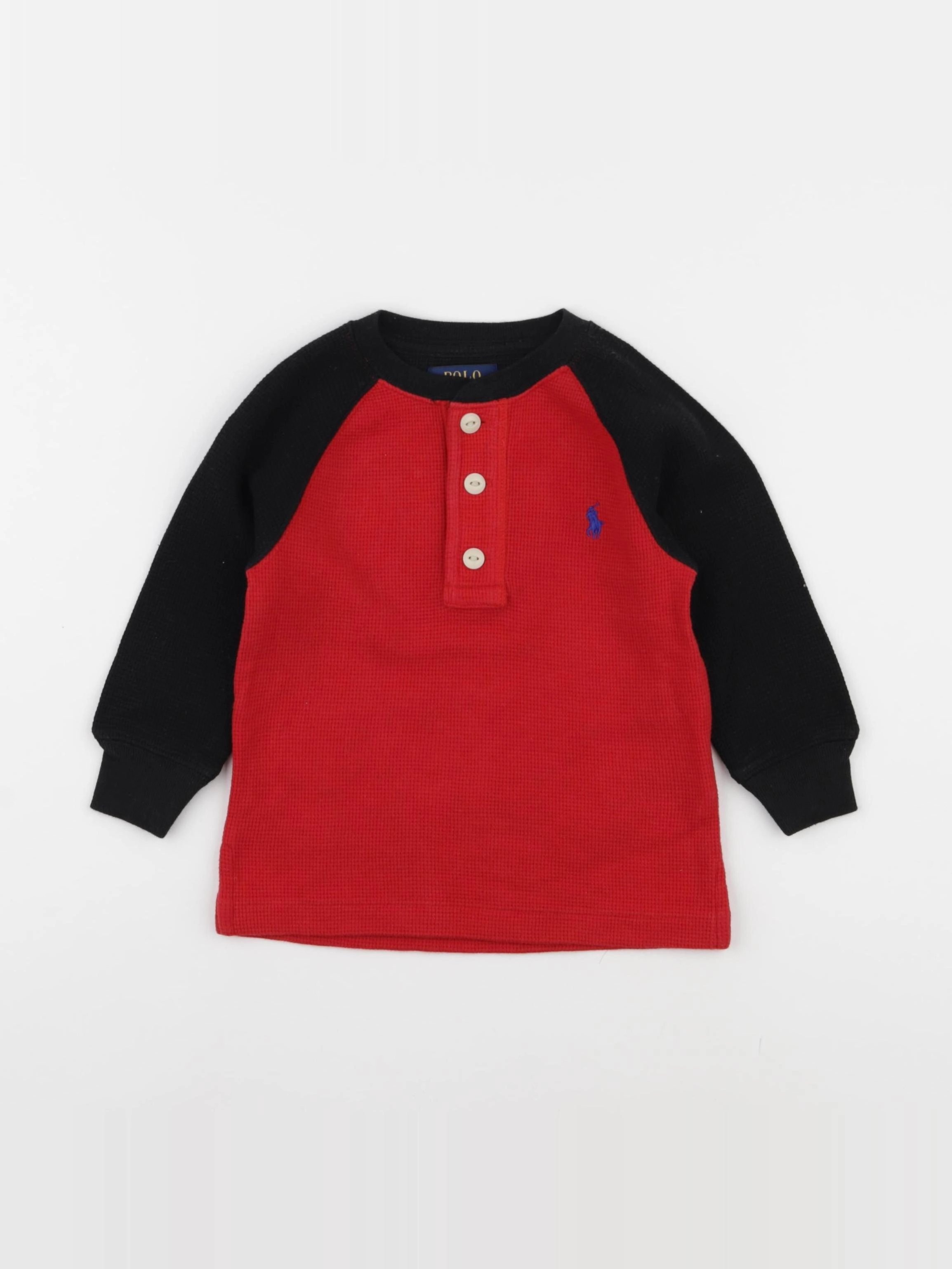 Ralph Lauren - tee-shirt rouge, noir - 2 ans