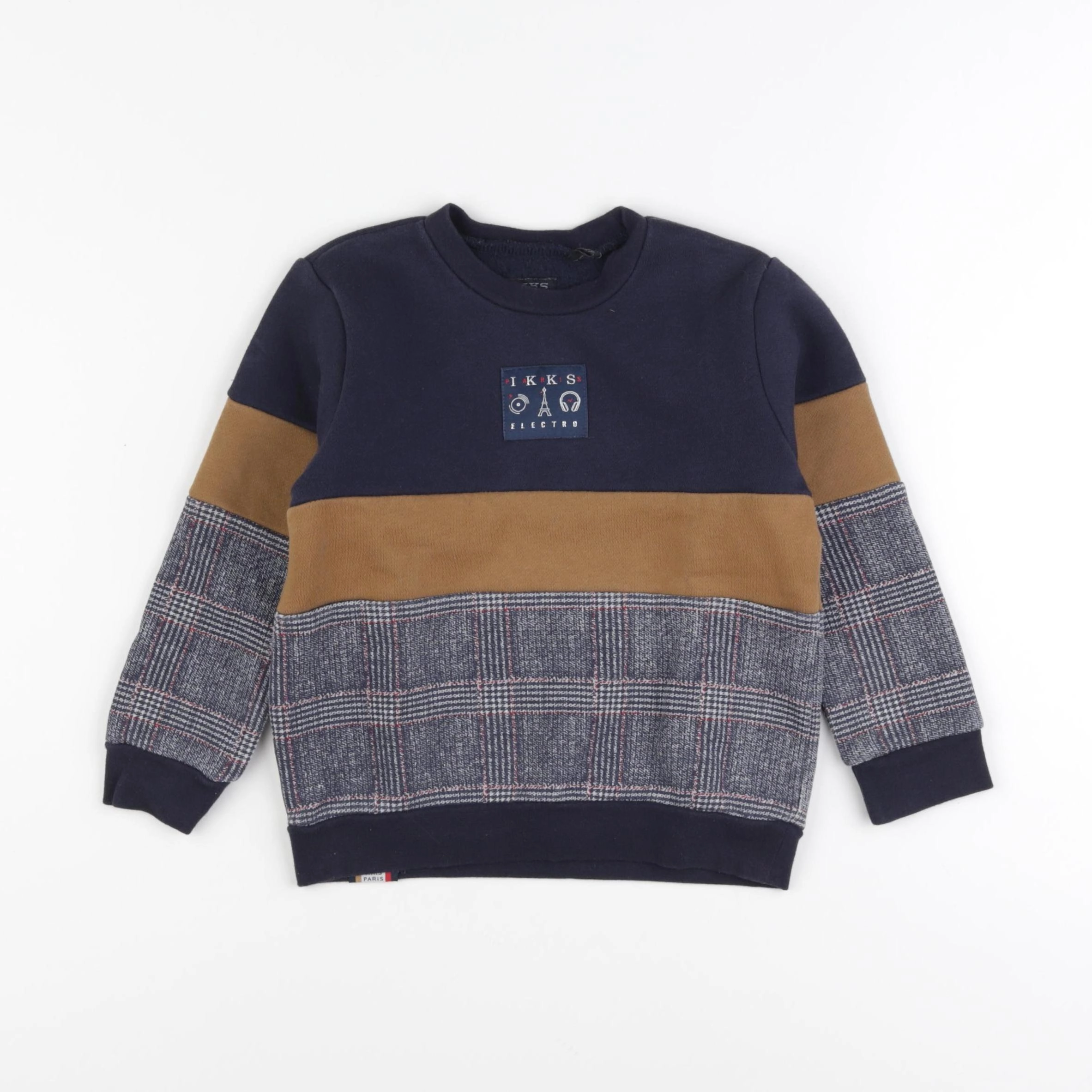 IKKS - sweat bleu - 3 ans