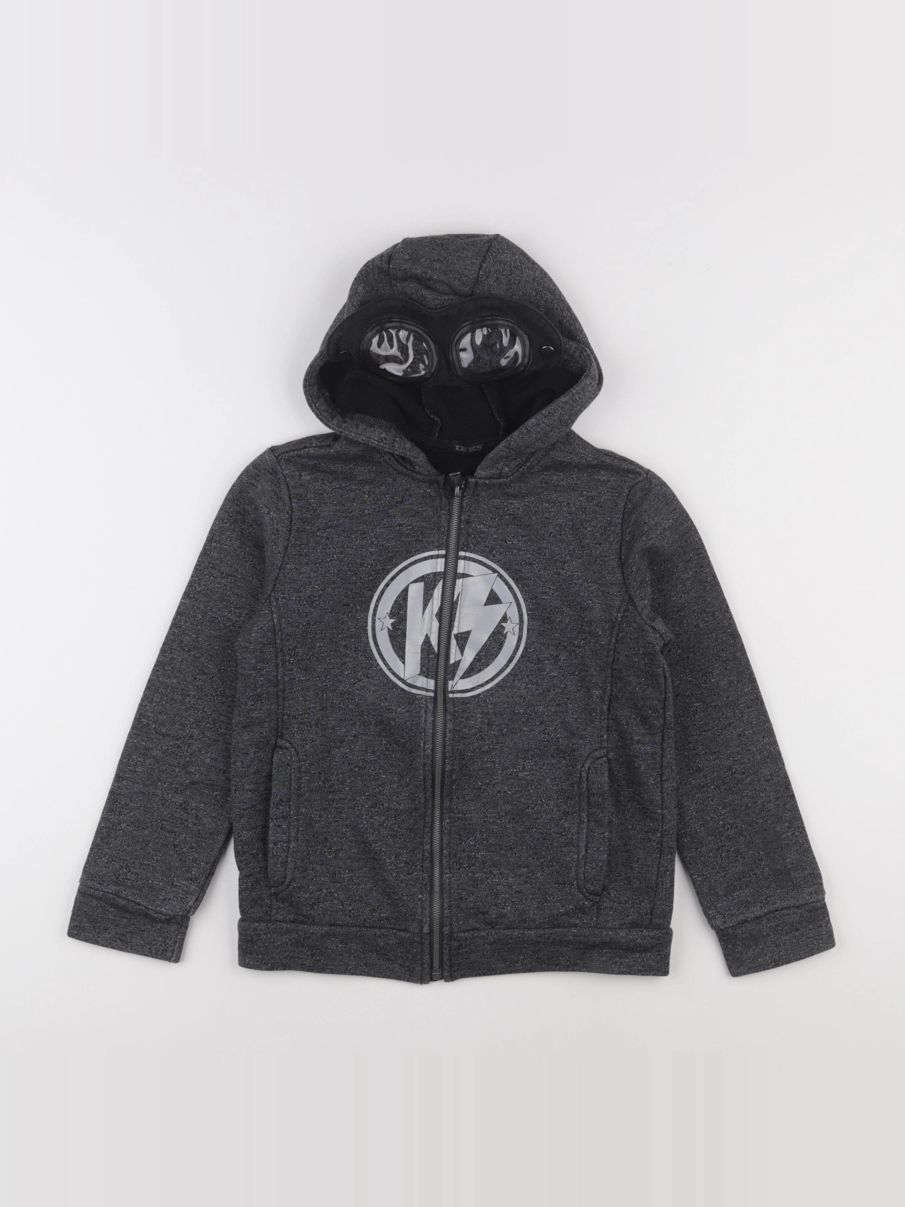 IKKS - sweat gris - 8 ans