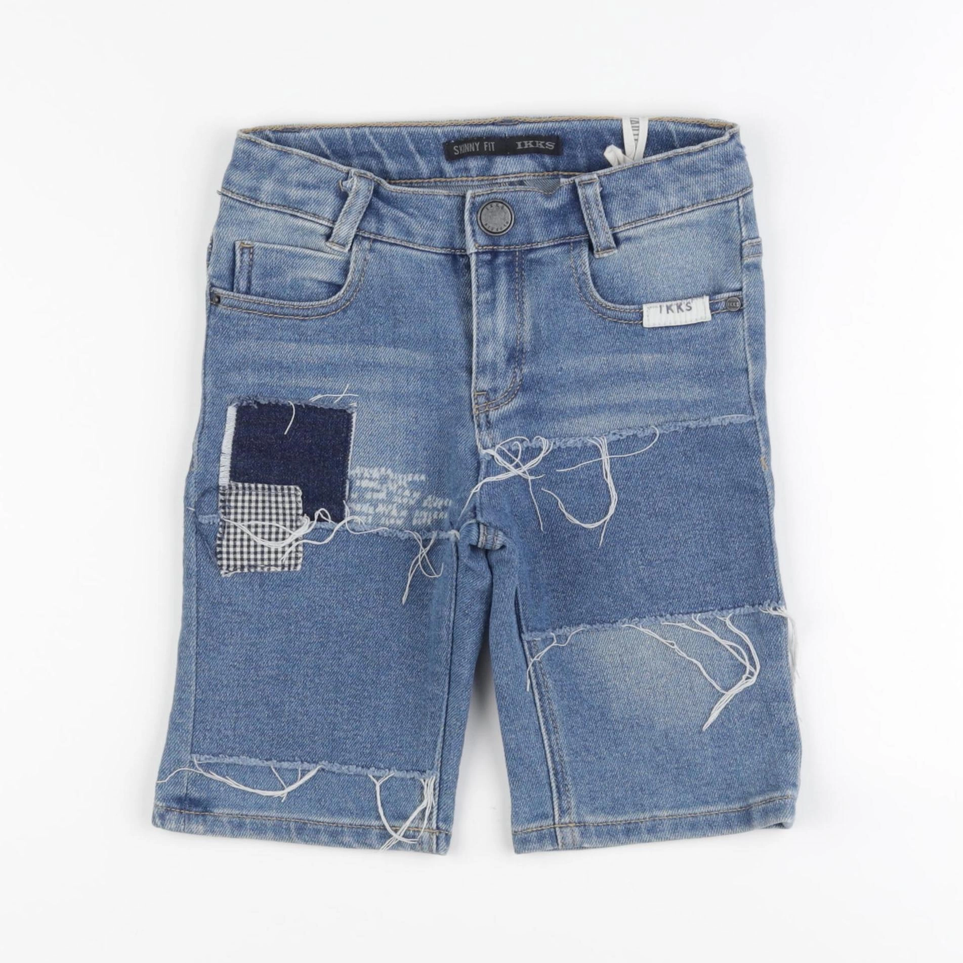 IKKS - short bleu - 7 ans