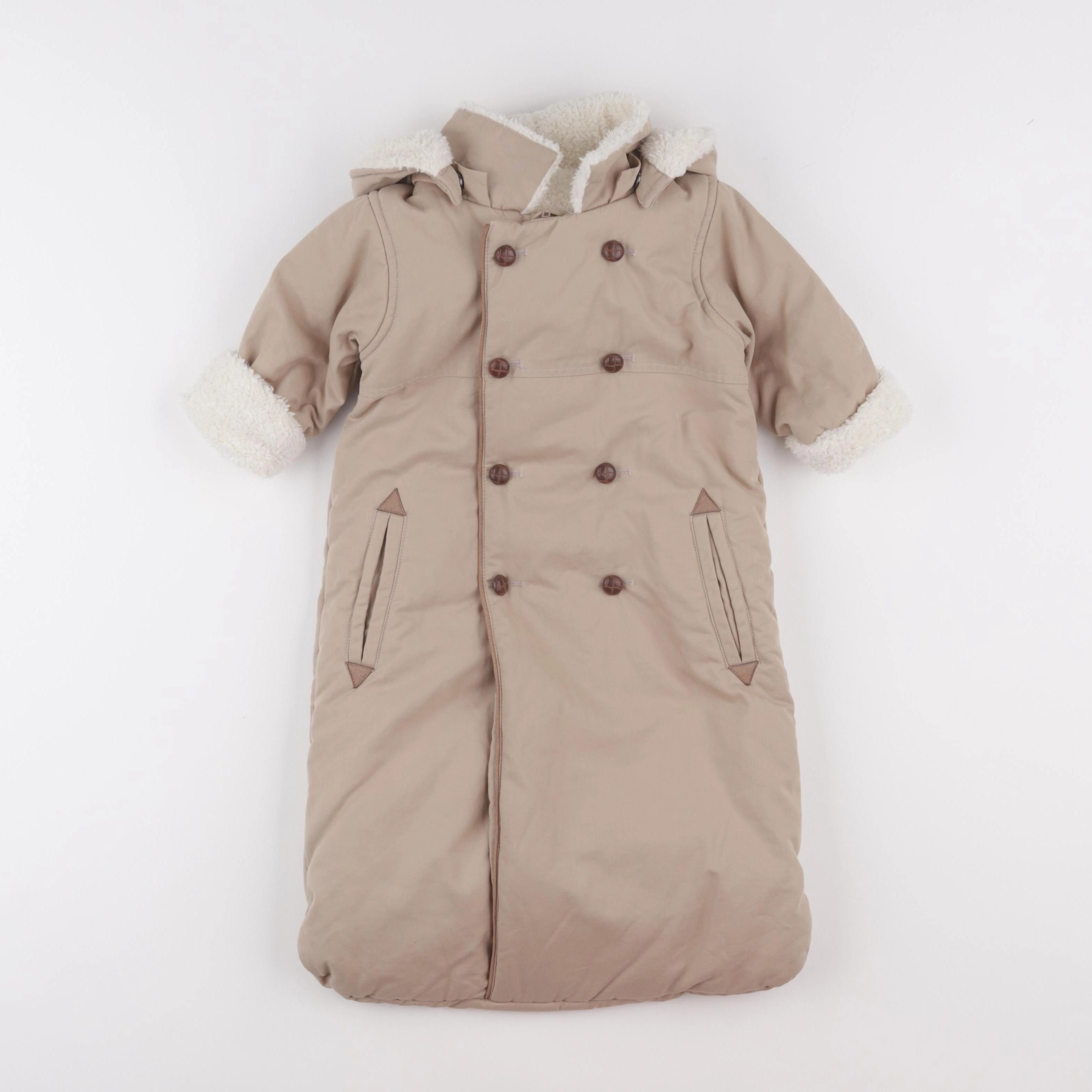 Jacadi - combi-pilote beige - 0/3 mois