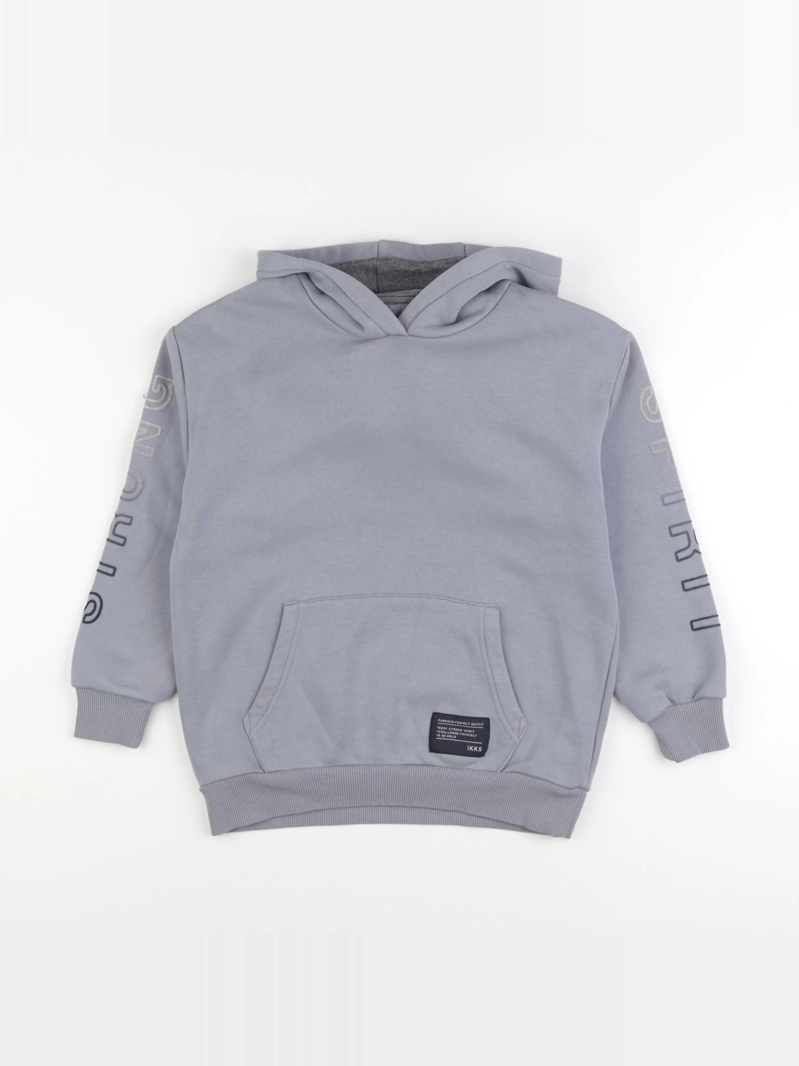 IKKS - sweat gris - 8 ans