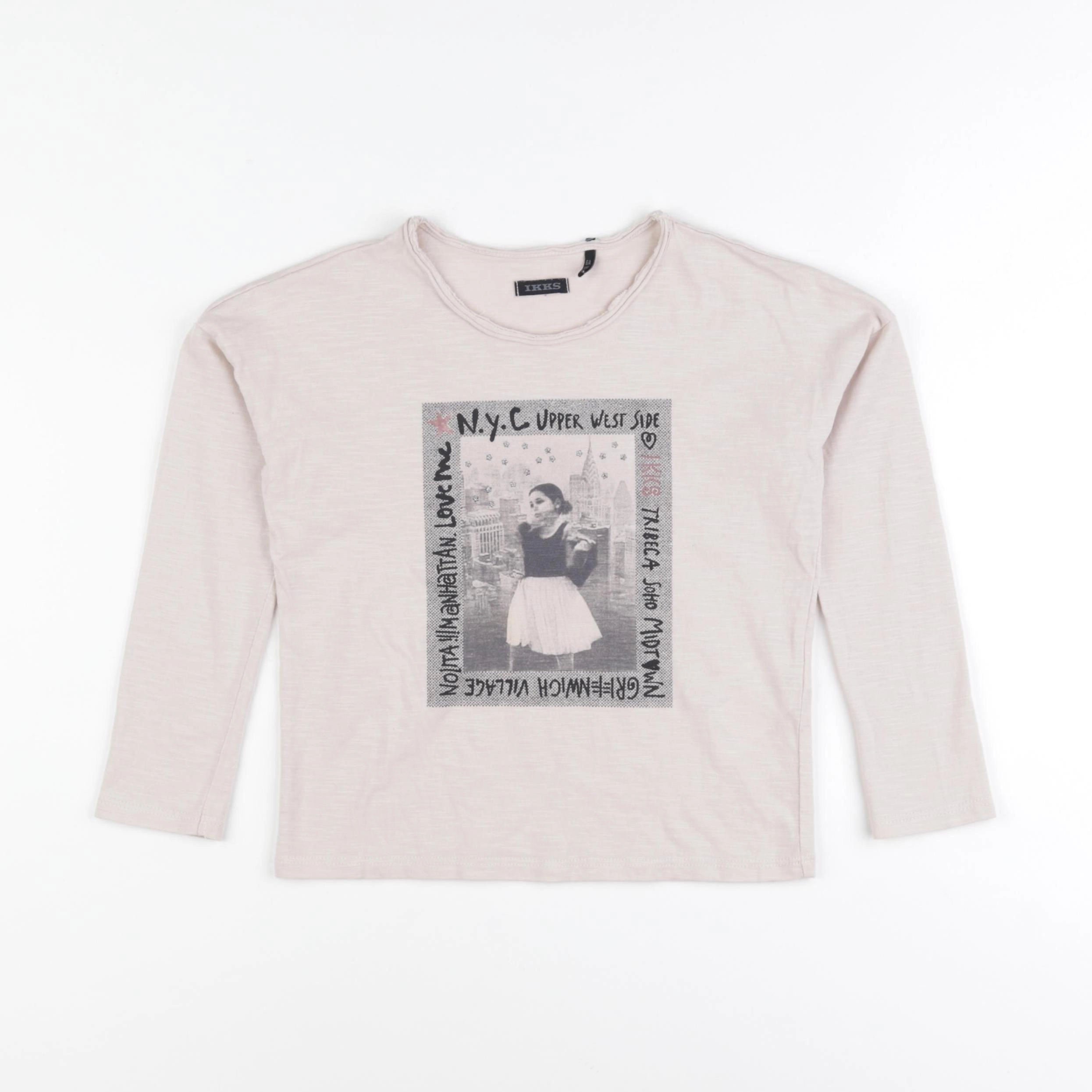 IKKS - tee-shirt rose - 6 ans