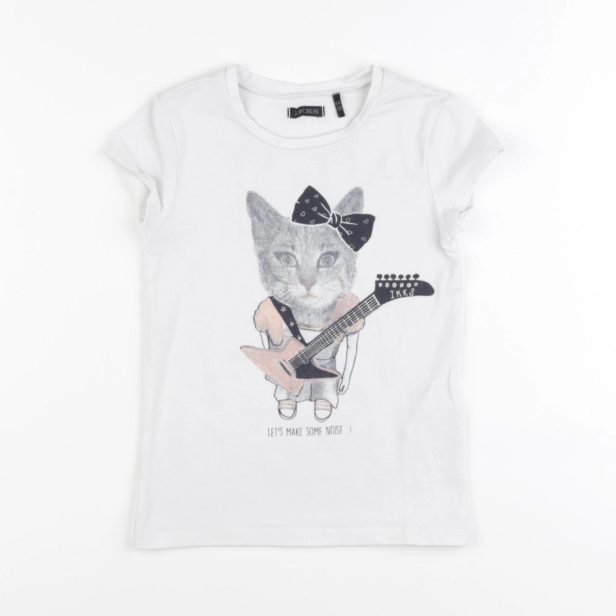 IKKS - tee-shirt blanc - 5 ans