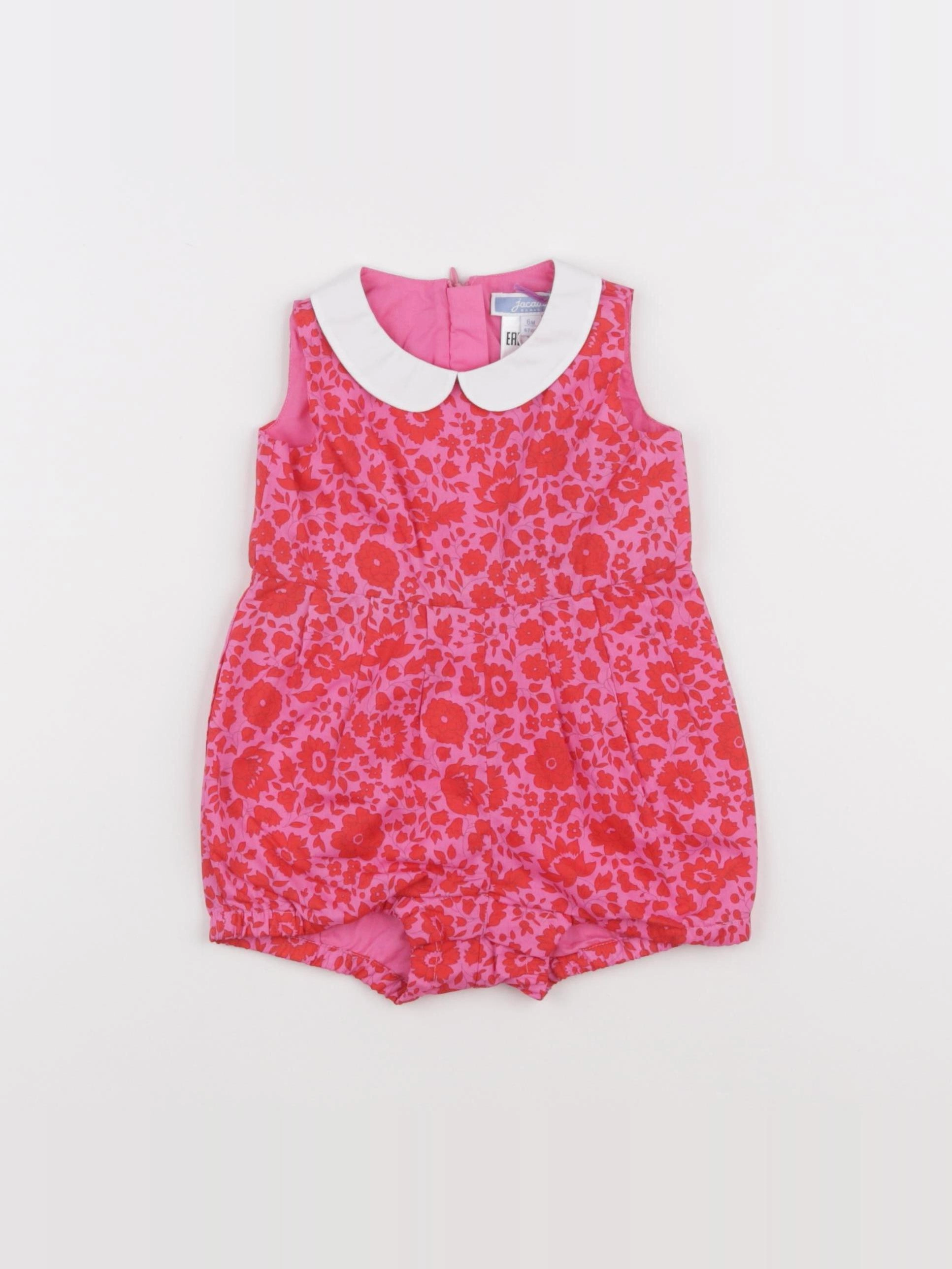 Jacadi - combinaison liberty rose (état neuf) - 6 mois