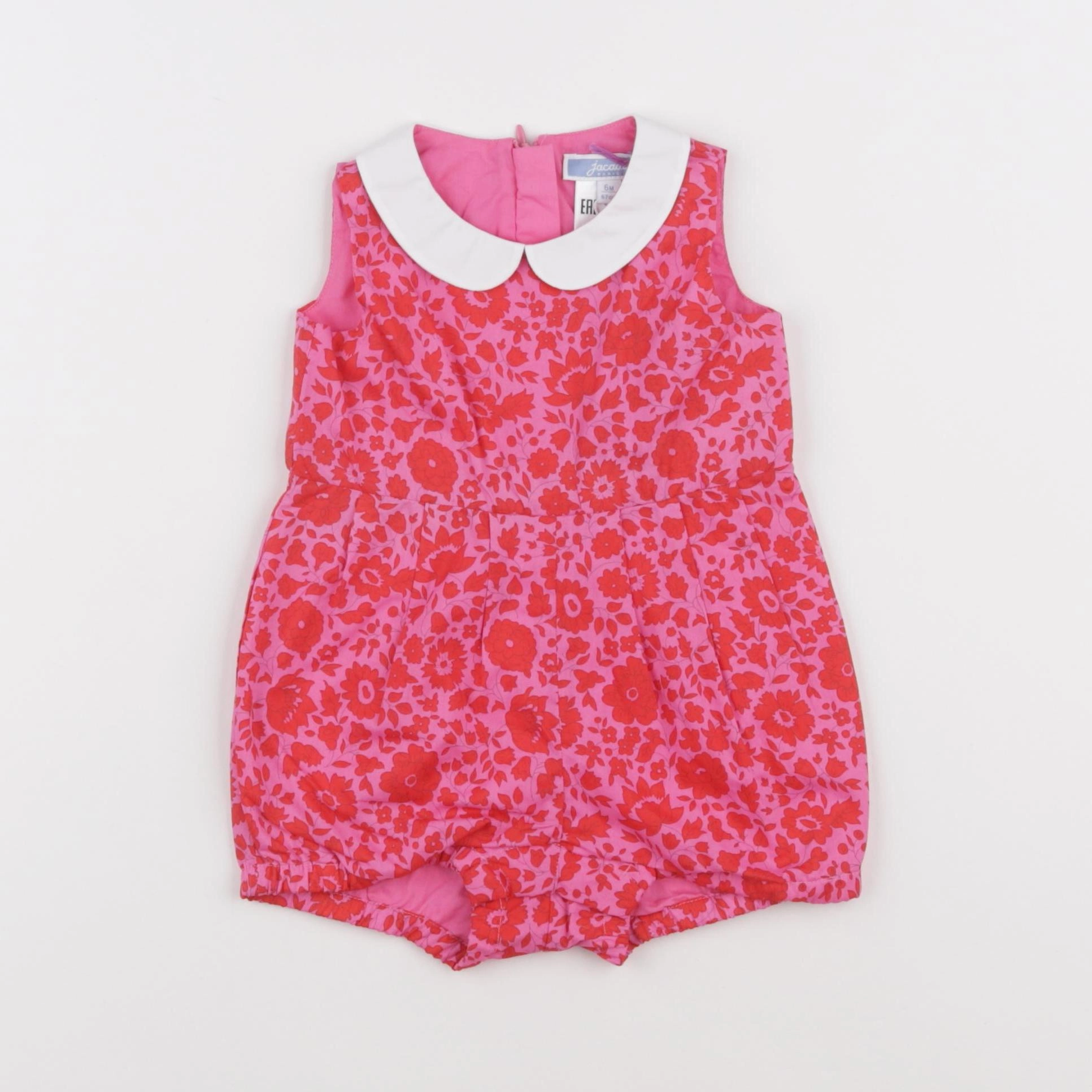 Jacadi - combinaison liberty rose (état neuf) - 6 mois