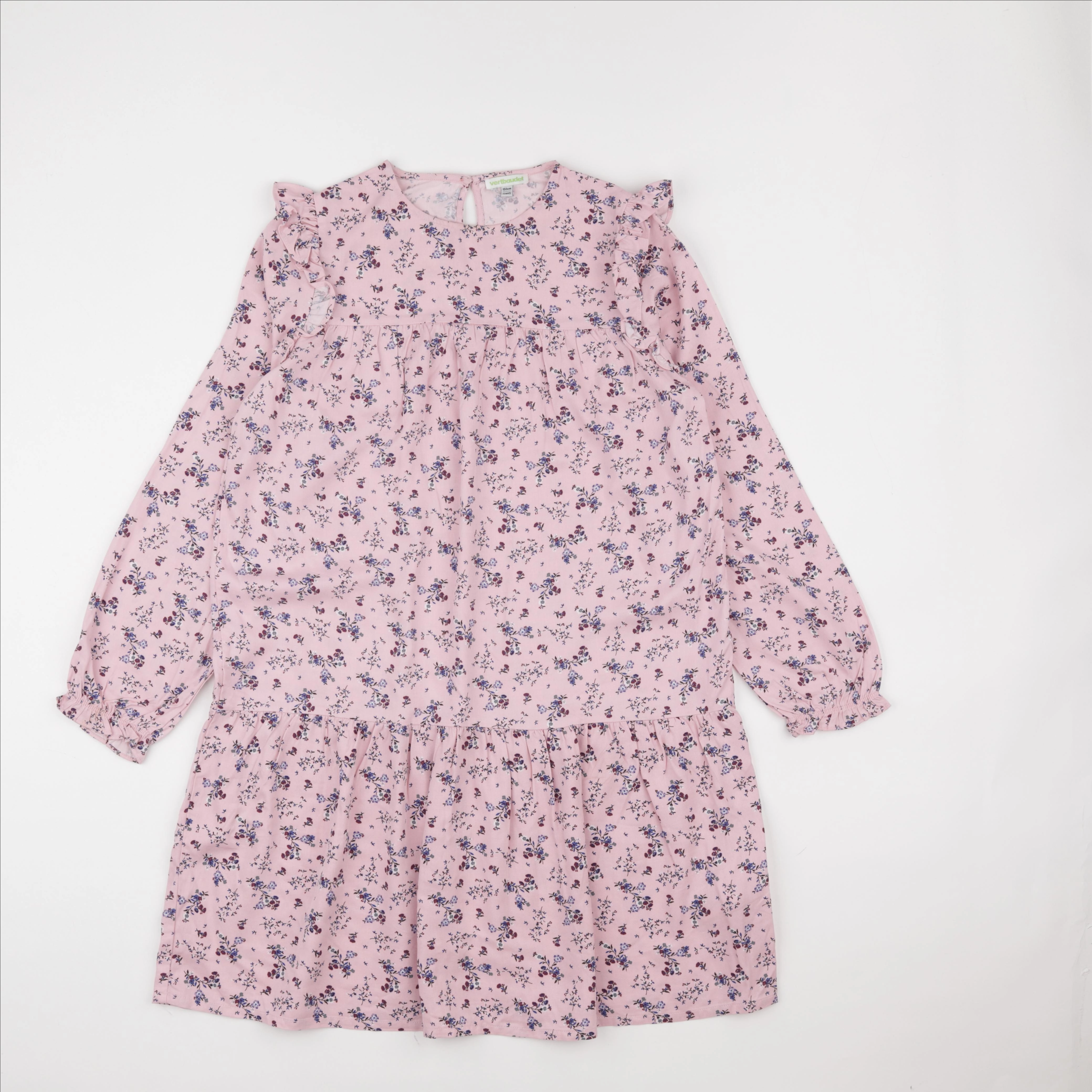 Vertbaudet - robe coton rose - 12 ans