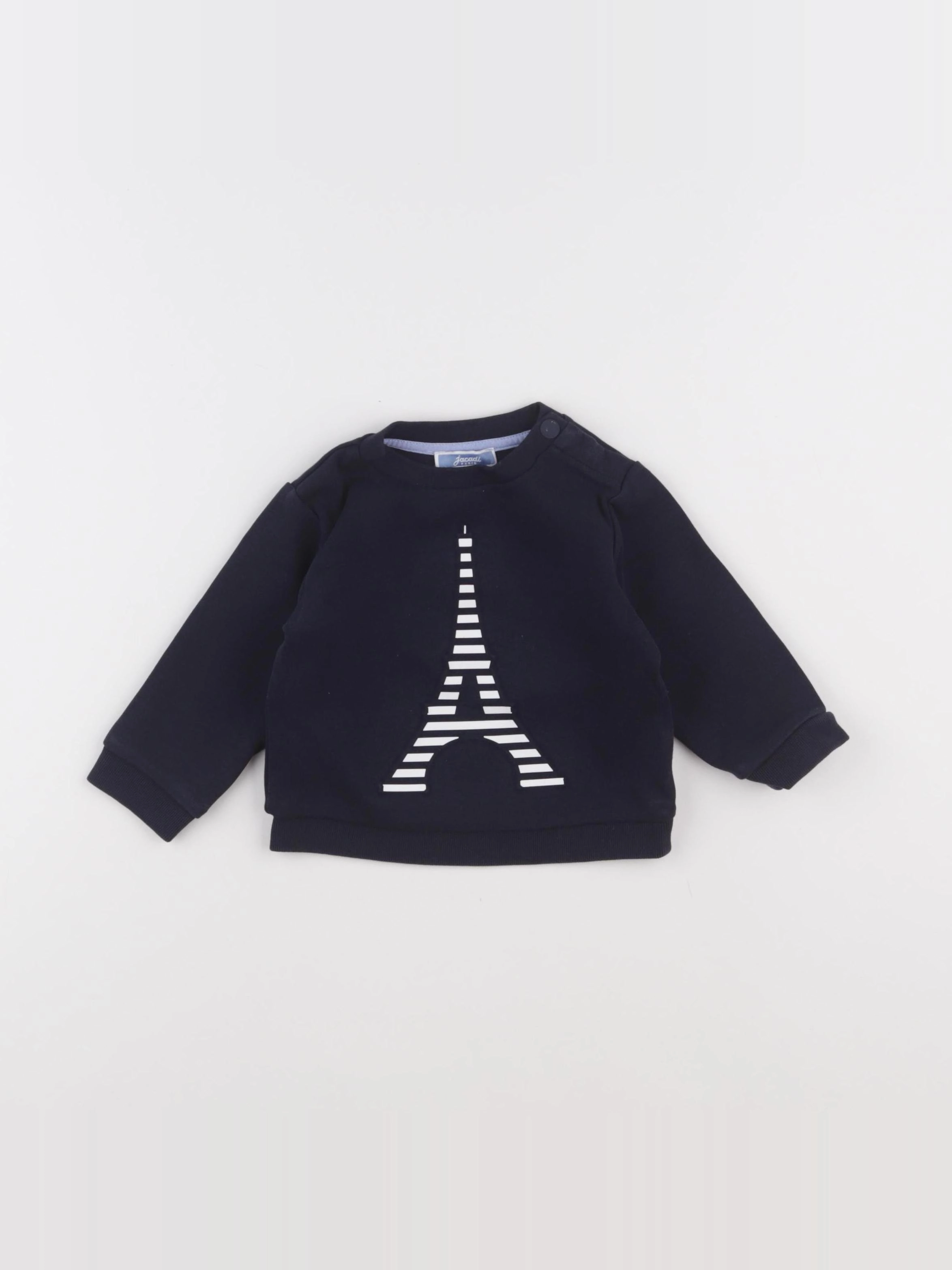 Jacadi - sweat bleu - 12 mois