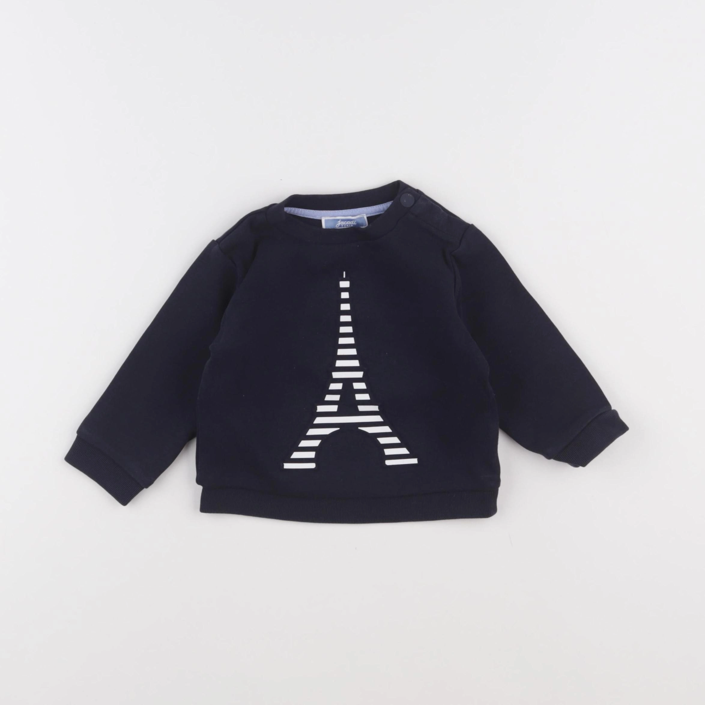 Jacadi - sweat bleu - 12 mois