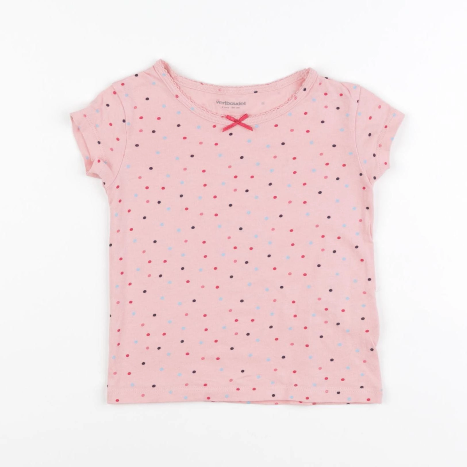 Vertbaudet - maillot de corps rose - 2 ans