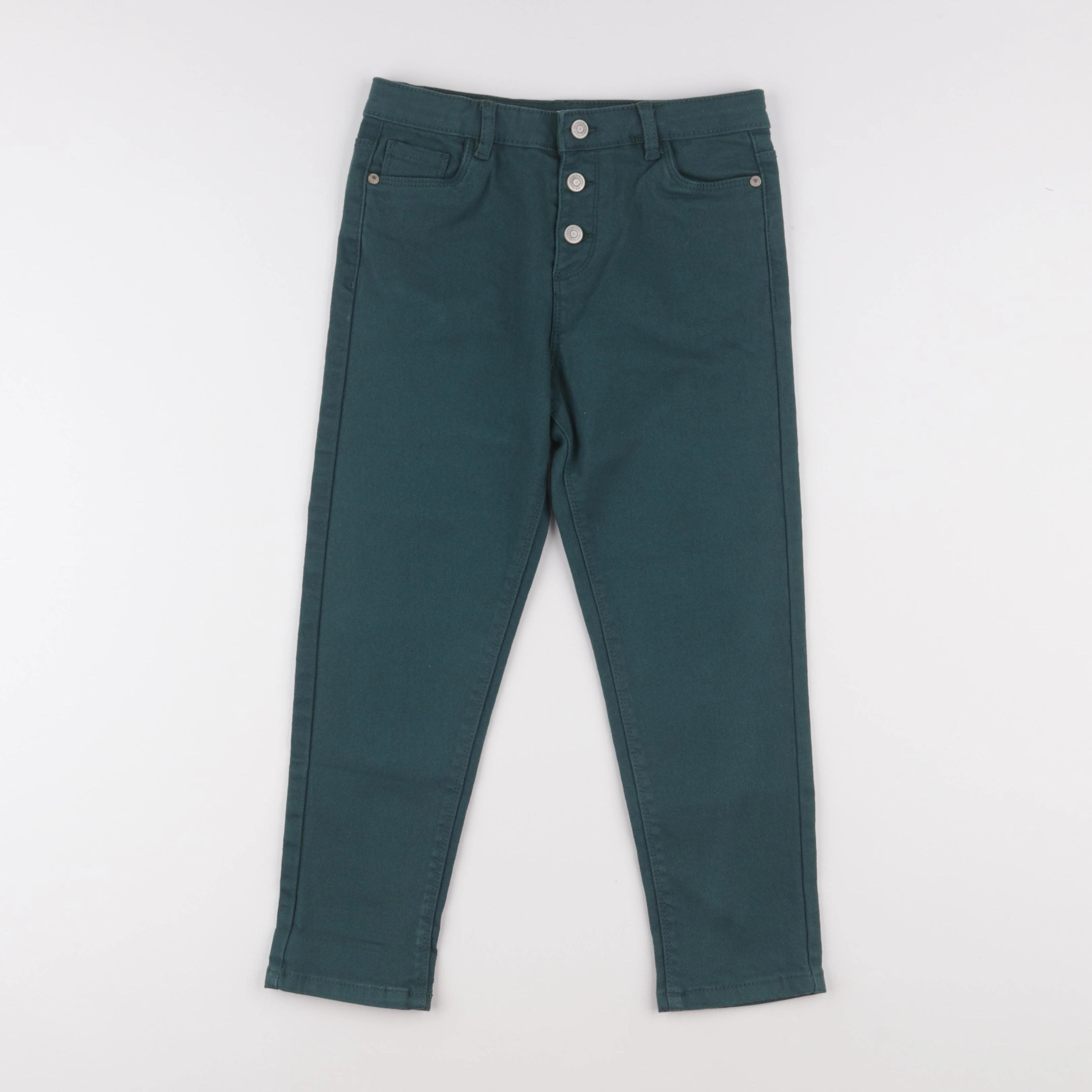 Vertbaudet - jean vert - 7 ans