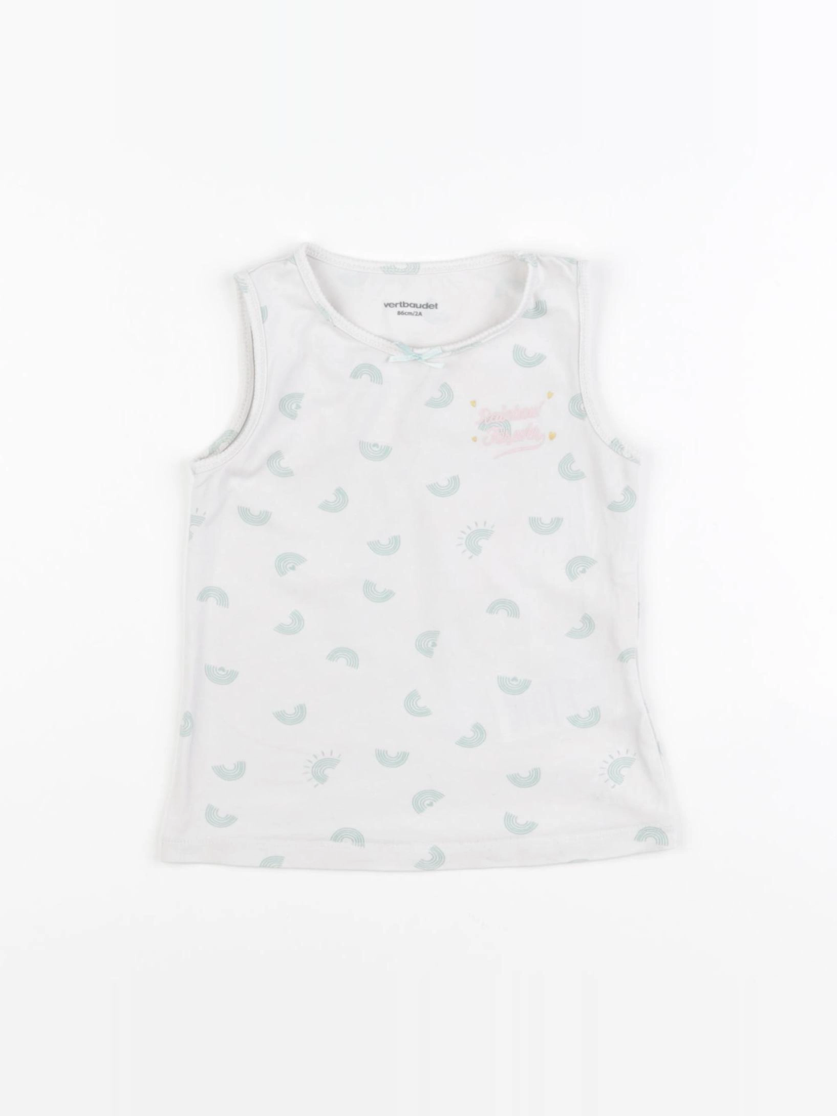Vertbaudet - maillot de corps blanc - 2 ans