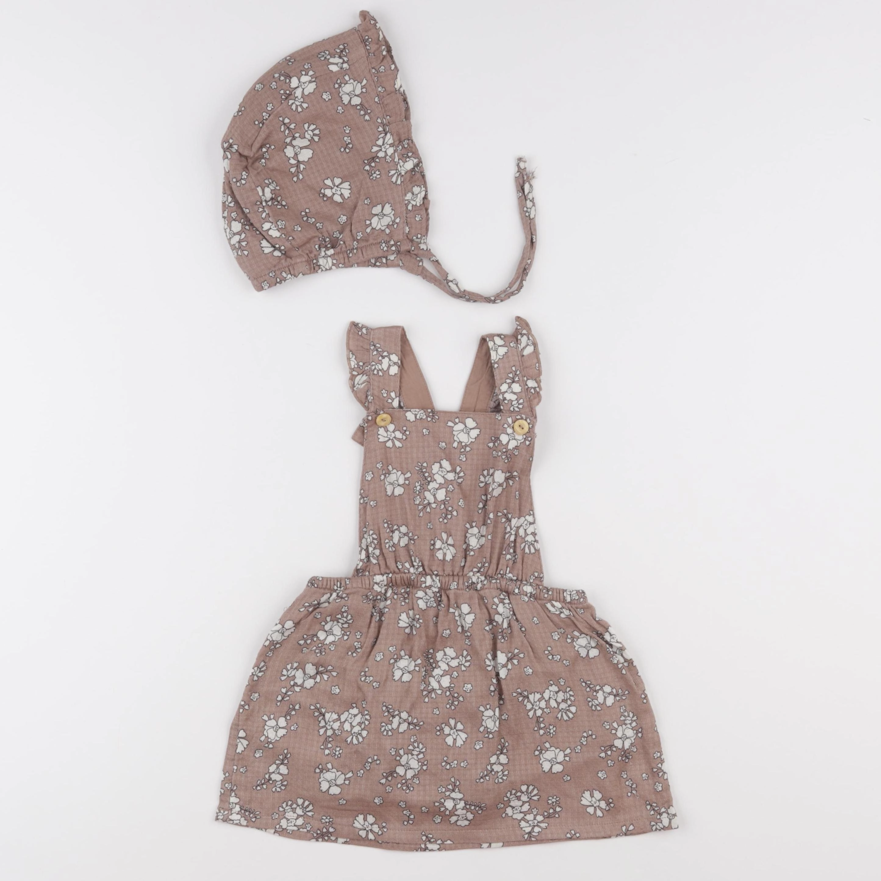 H&M - robe beige - 12/18 mois