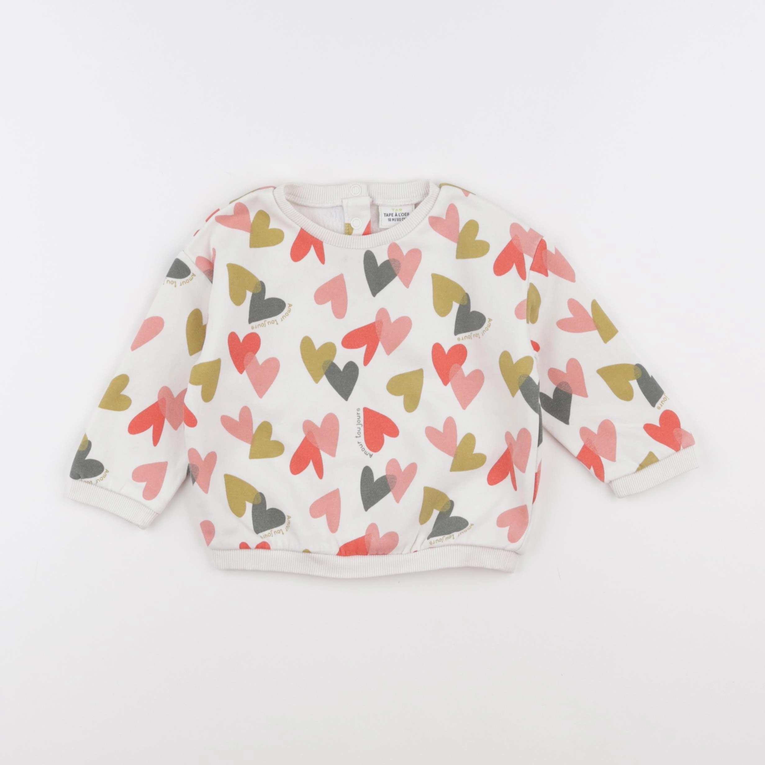Tape à l'oeil - sweat multicolore - 18 mois